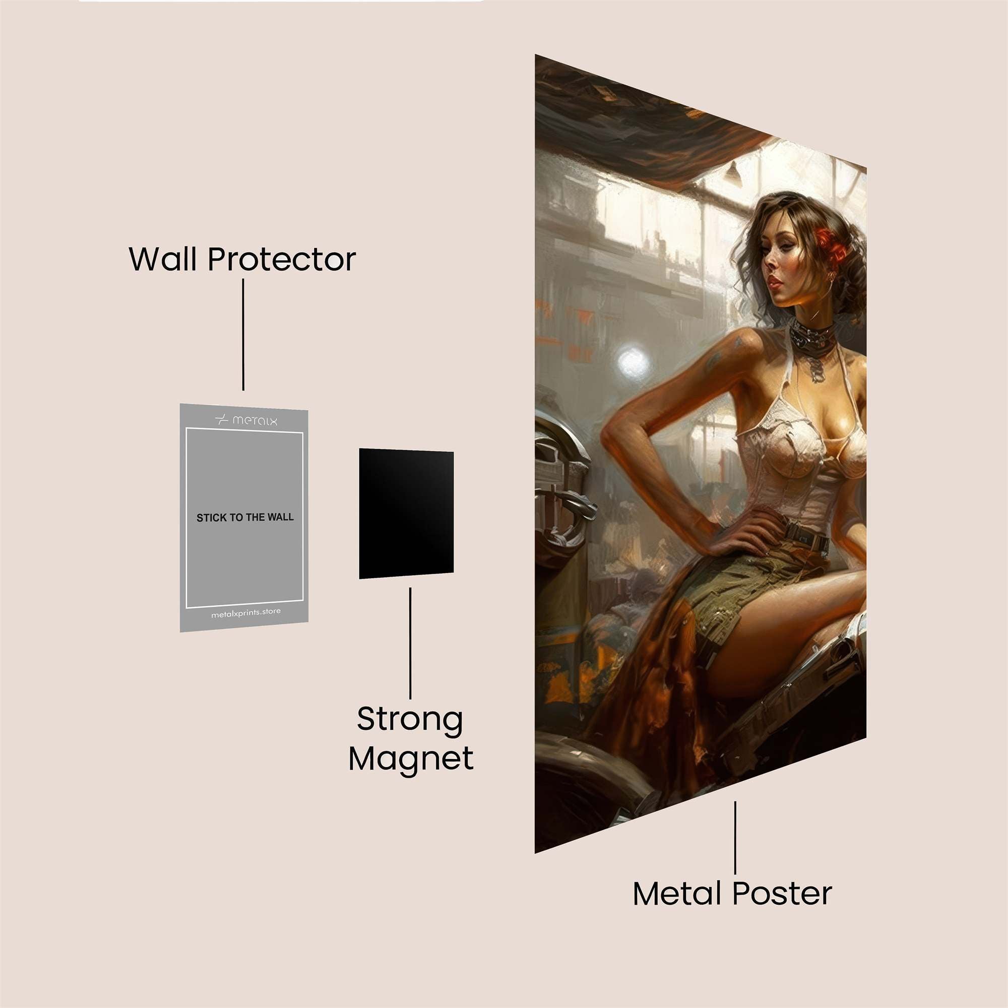 Mechanic Muse Safe Wall Magnetic / M