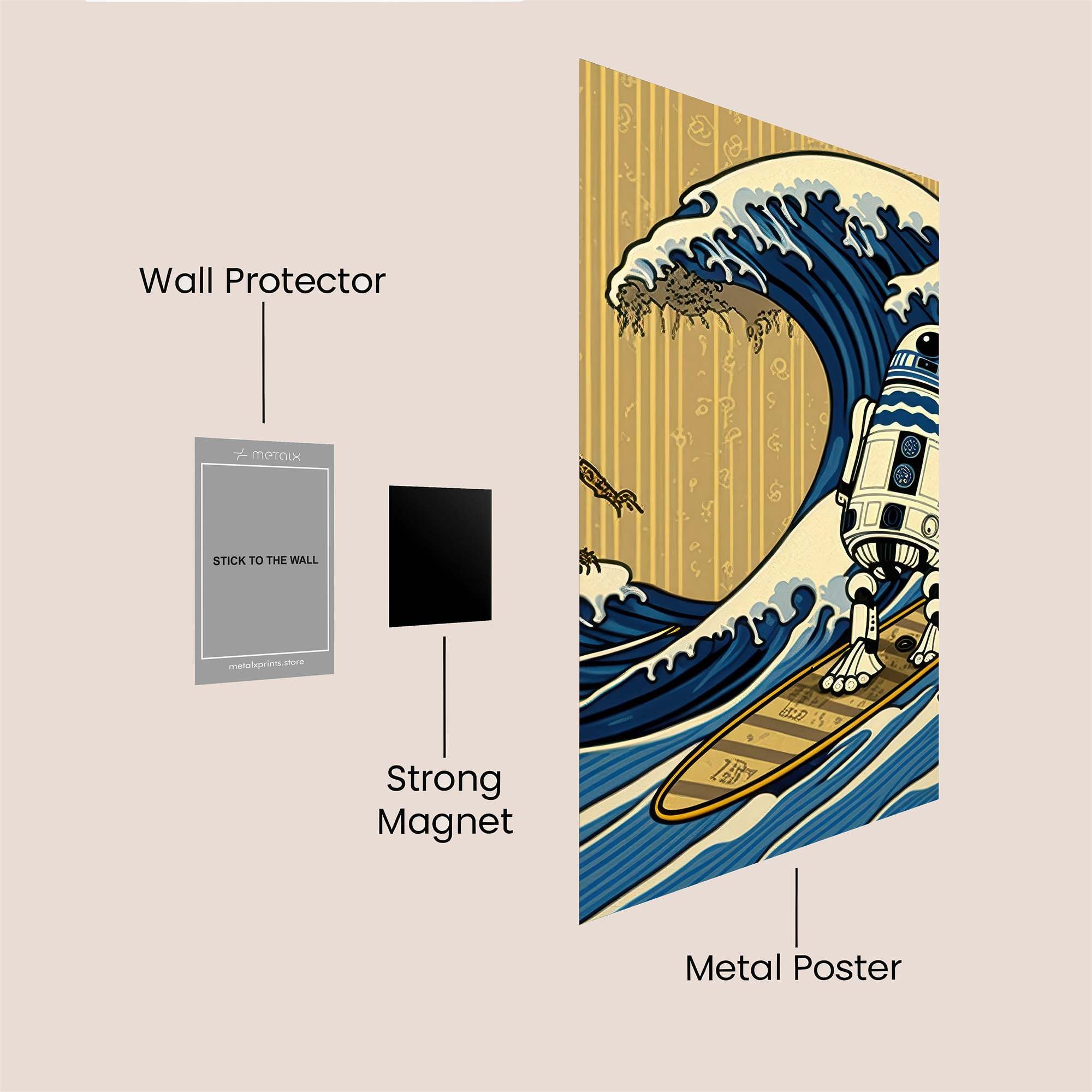 Droids Delight Safe Wall Magnetic / M