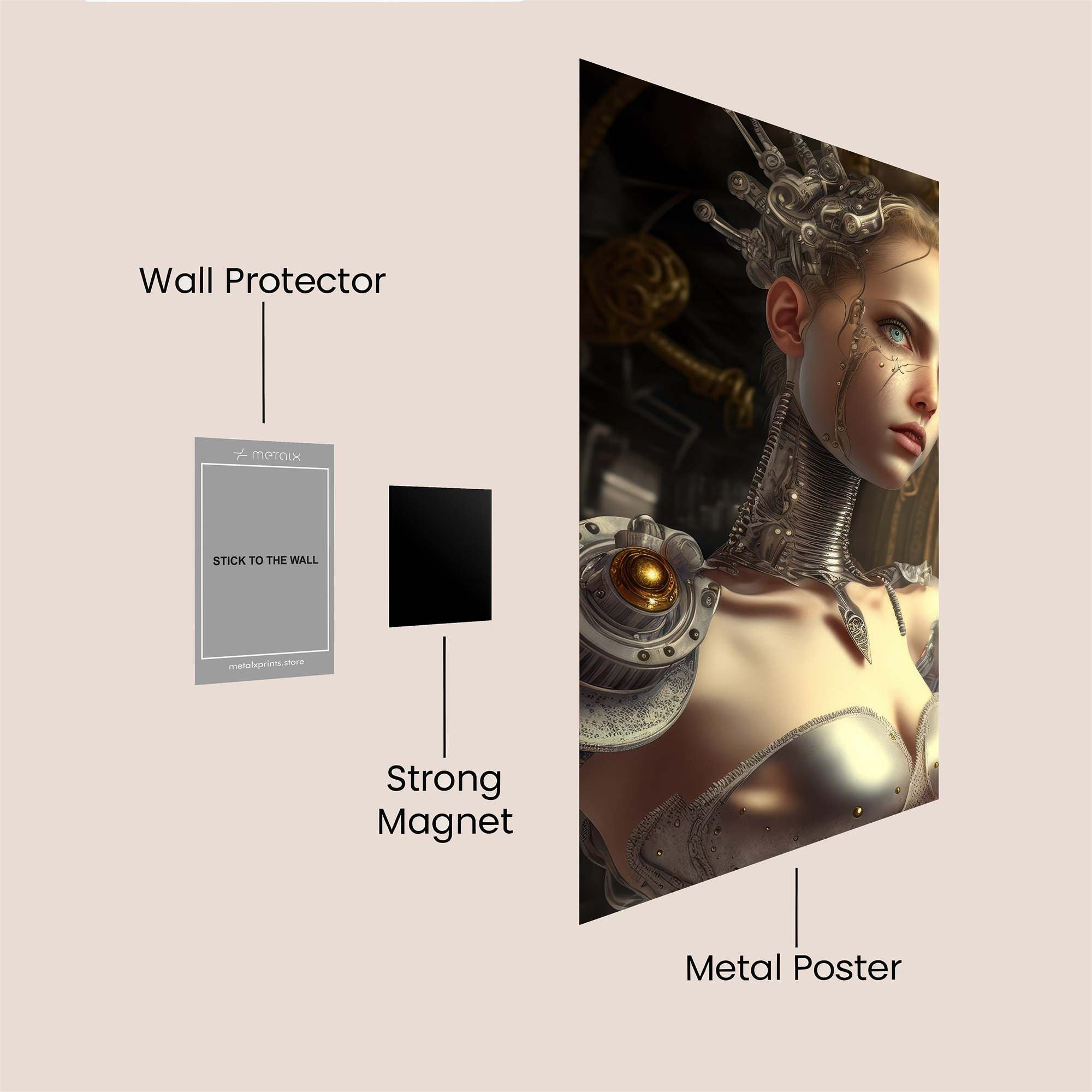 Cyber Queen Safe Wall Magnetic / M