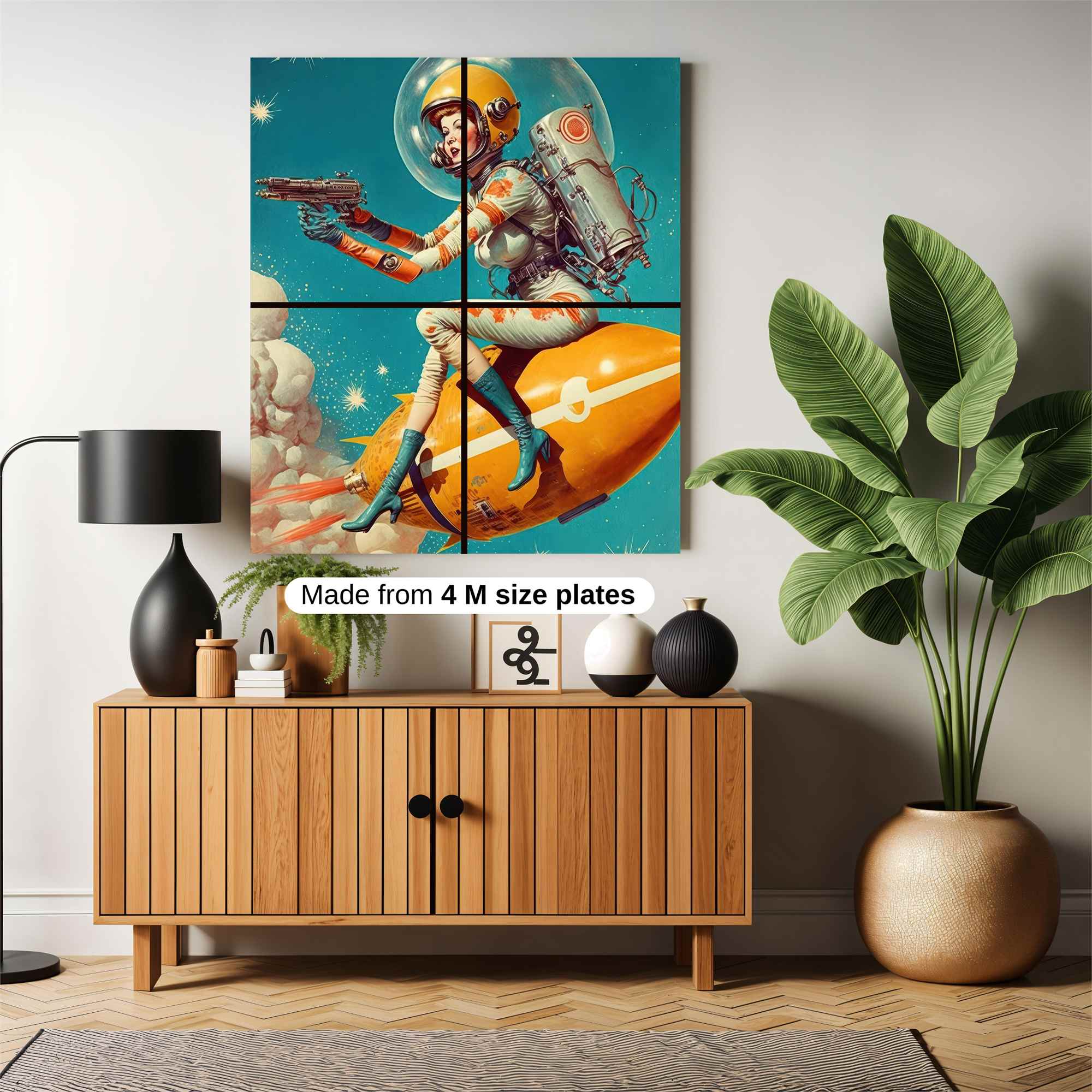 Rocket Rebel Safe Wall Magnetic / M