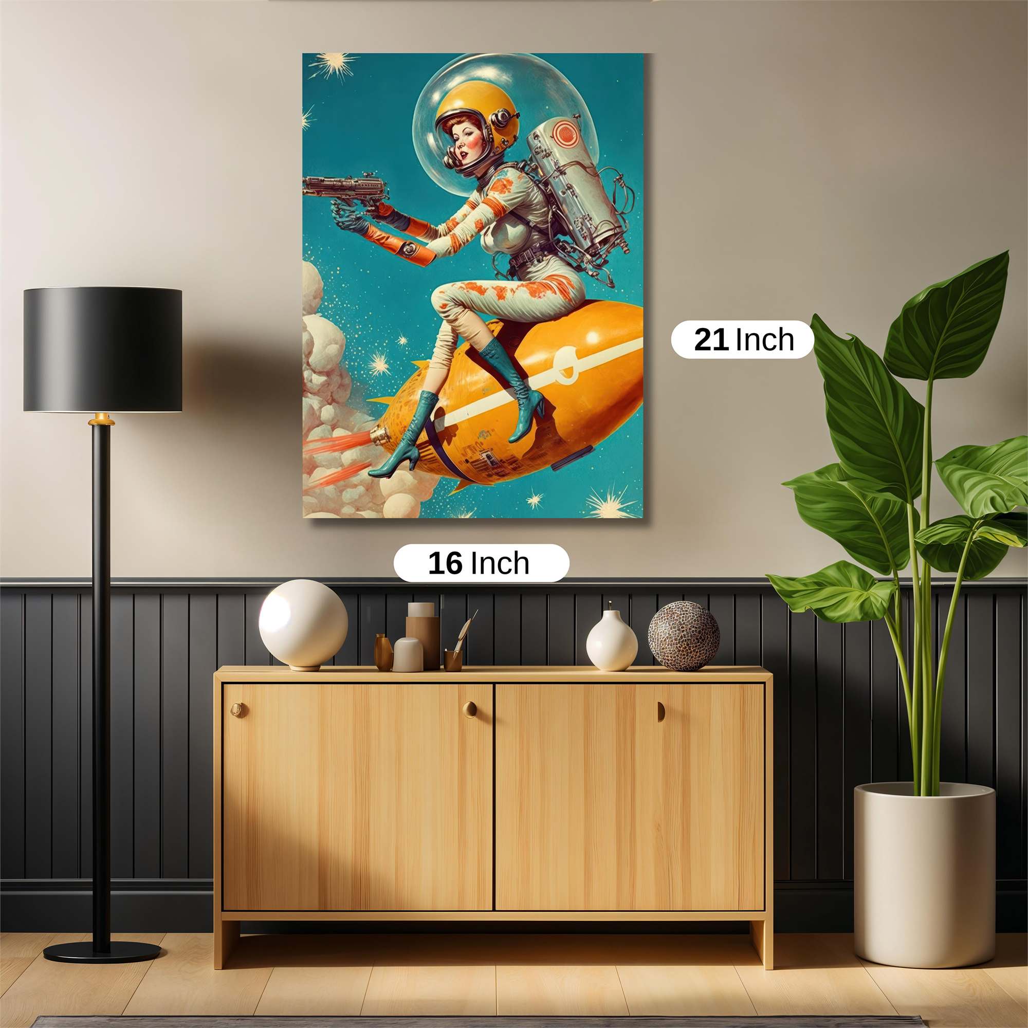 Rocket Rebel Safe Wall Magnetic / M