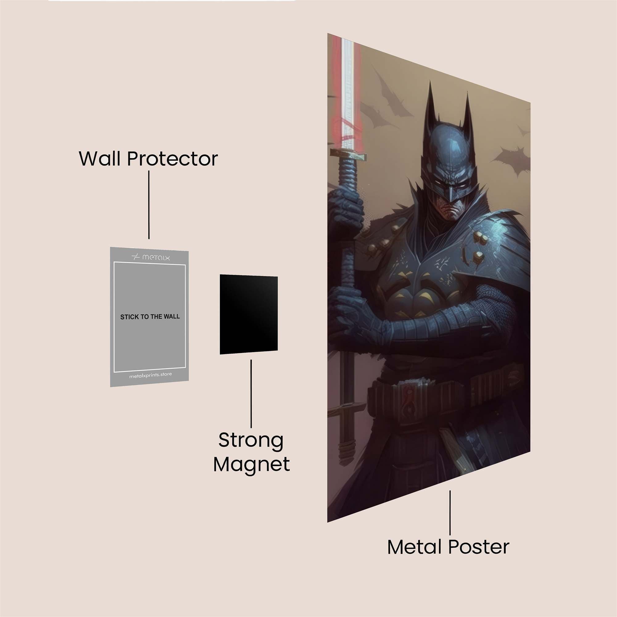 Batman Stoic Safe Wall Magnetic / M