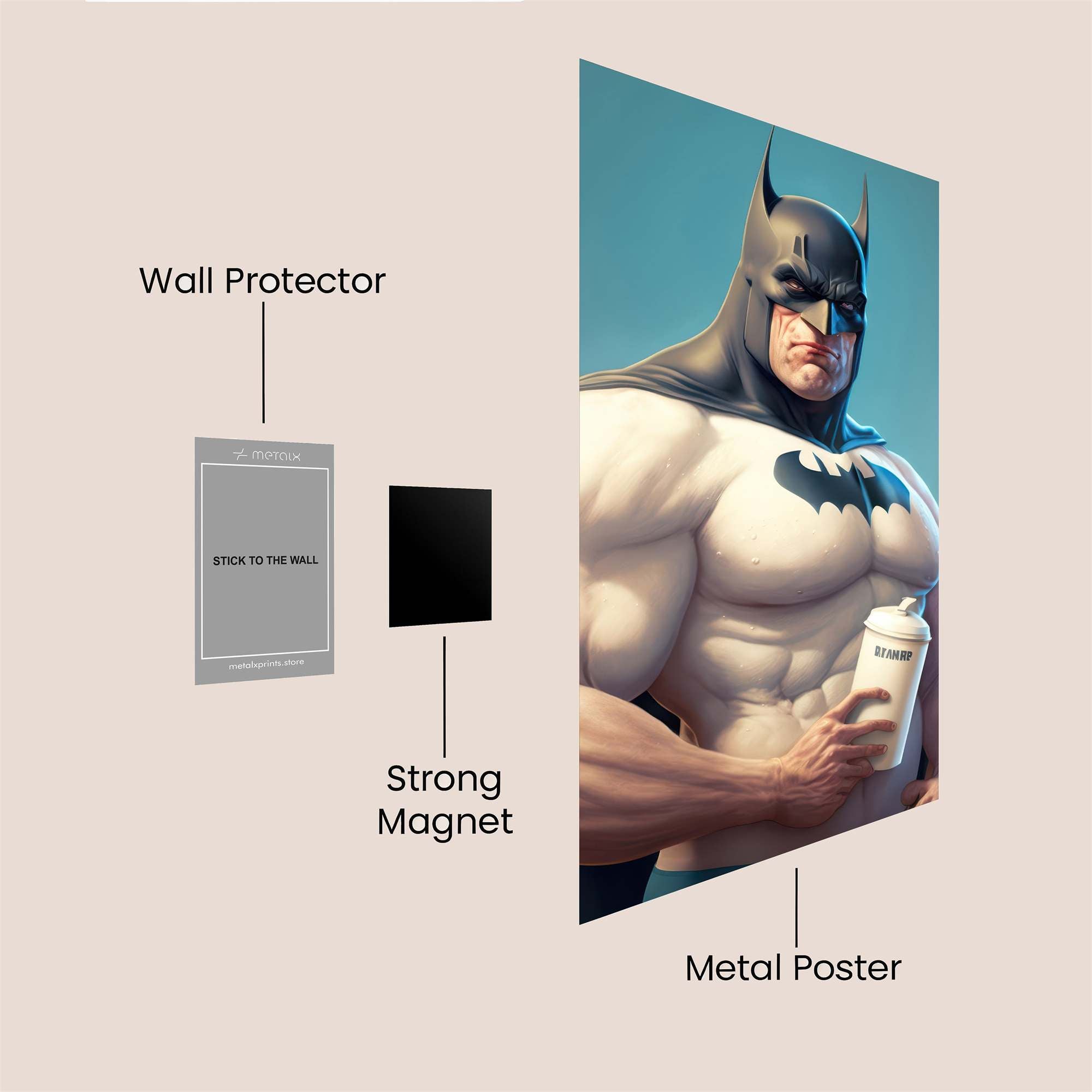 Batman Buffed Safe Wall Magnetic / M