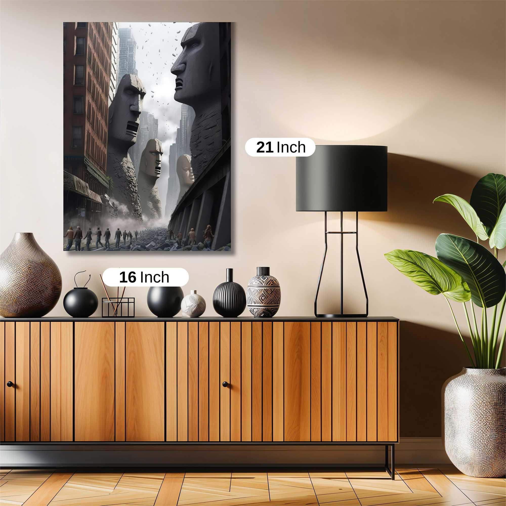 Moai Melancholy Safe Wall Magnetic / M