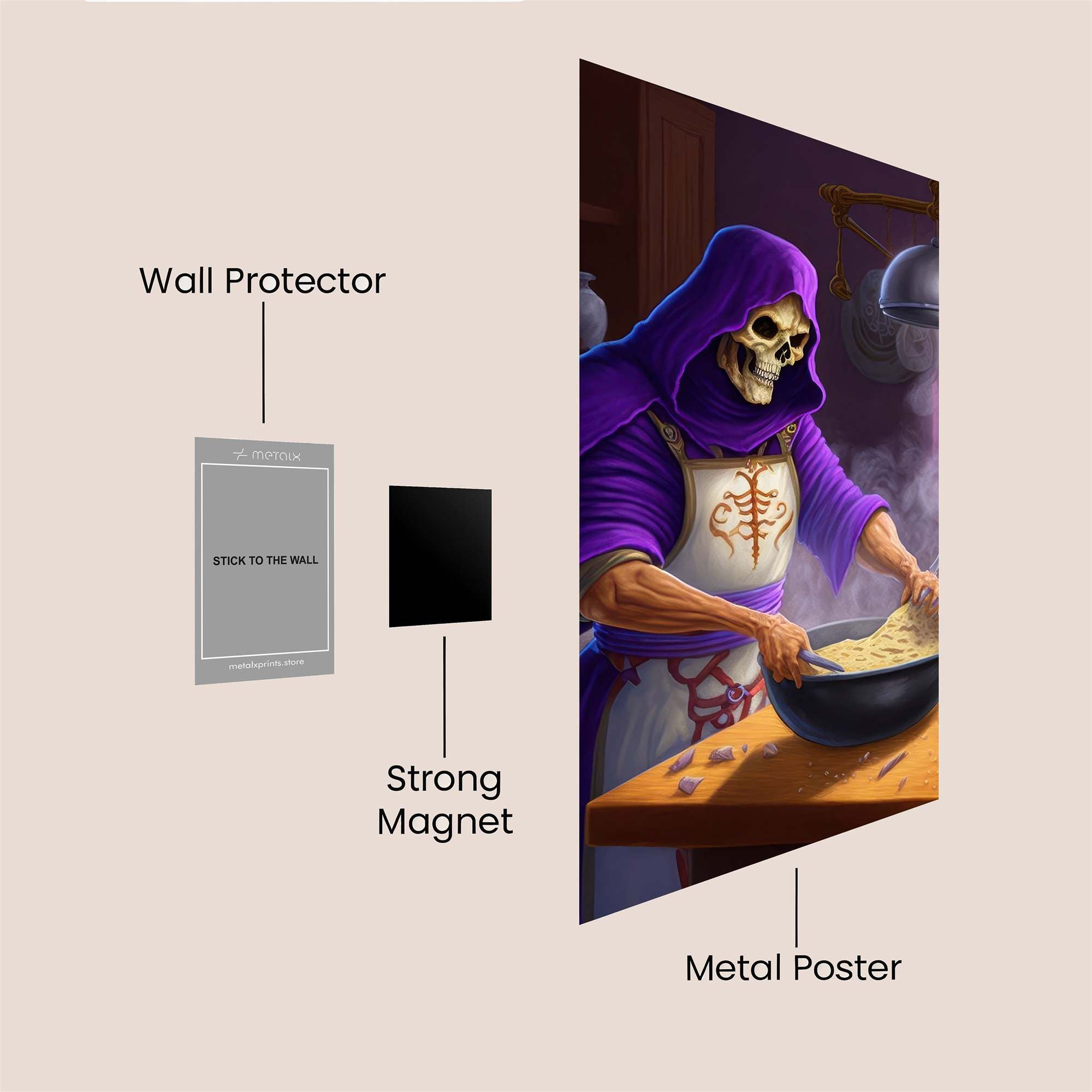 Grim Baker Safe Wall Magnetic / M