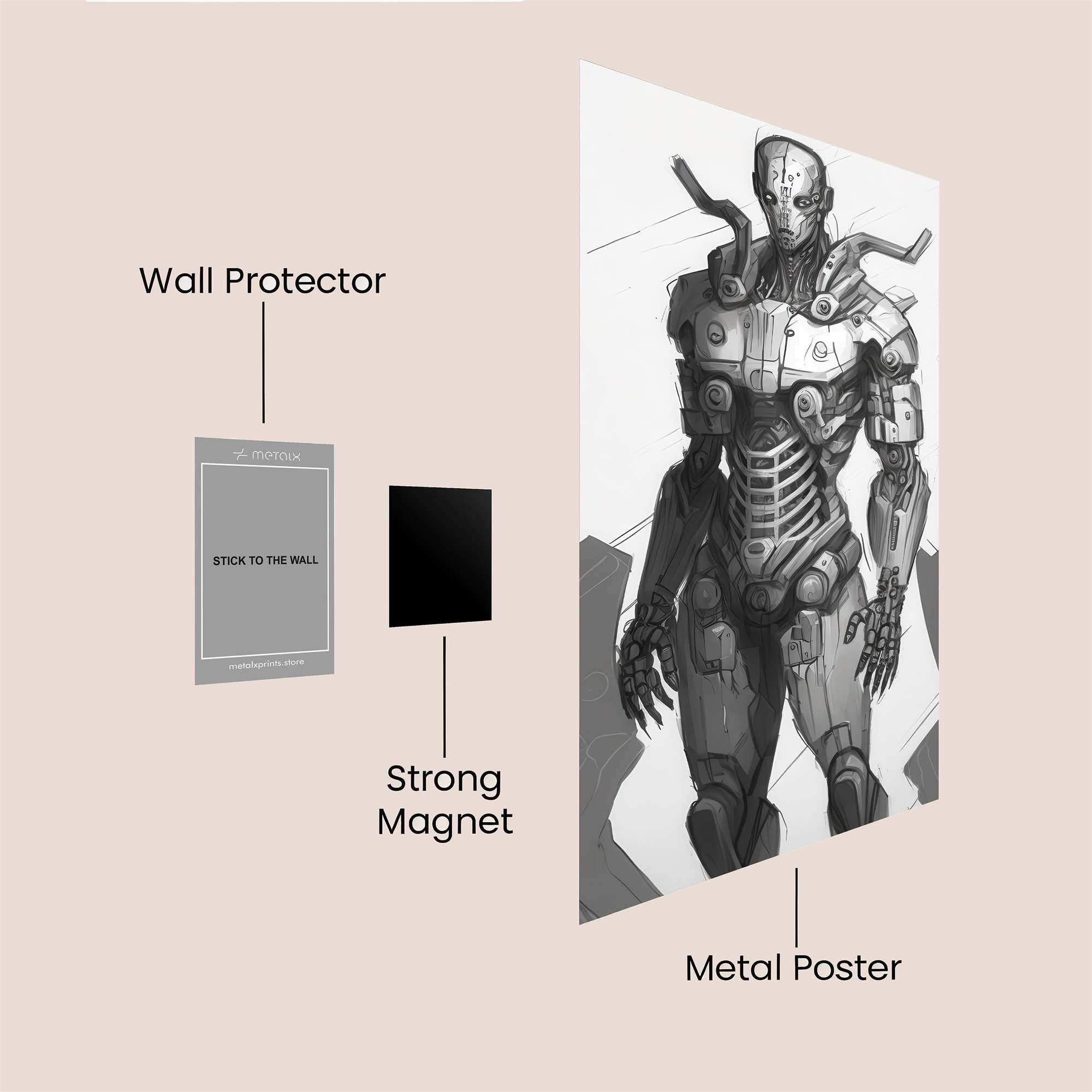 Robot Serenity Safe Wall Magnetic / M
