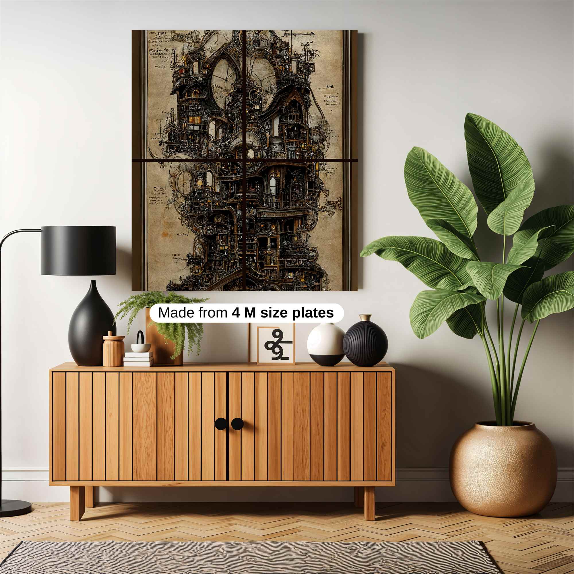 Steampunk Whimsy Safe Wall Magnetic / M