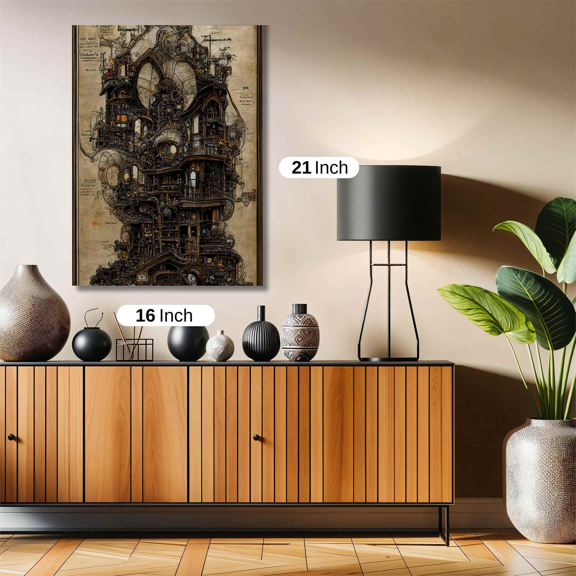 Steampunk Whimsy Safe Wall Magnetic / M