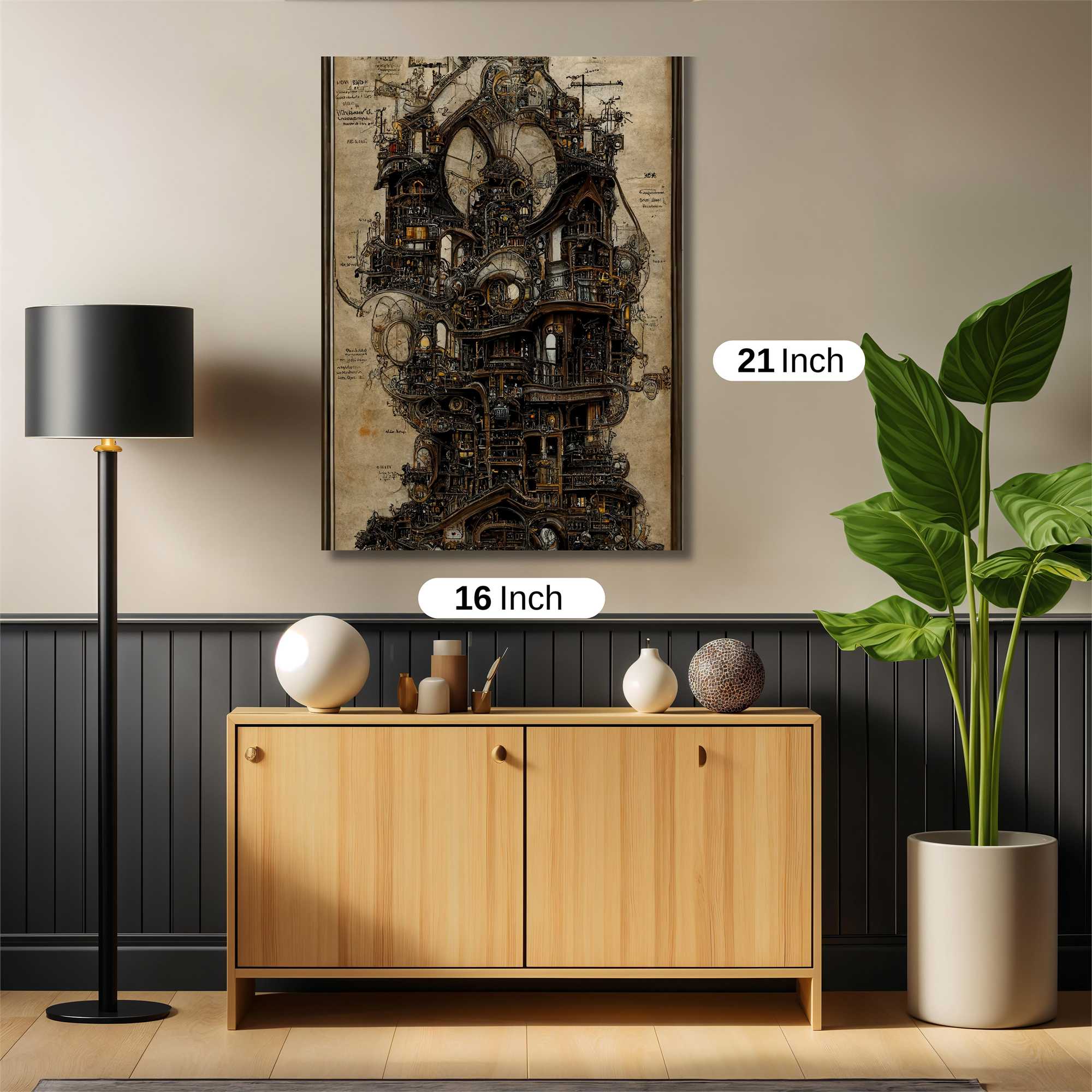 Steampunk Whimsy Safe Wall Magnetic / M