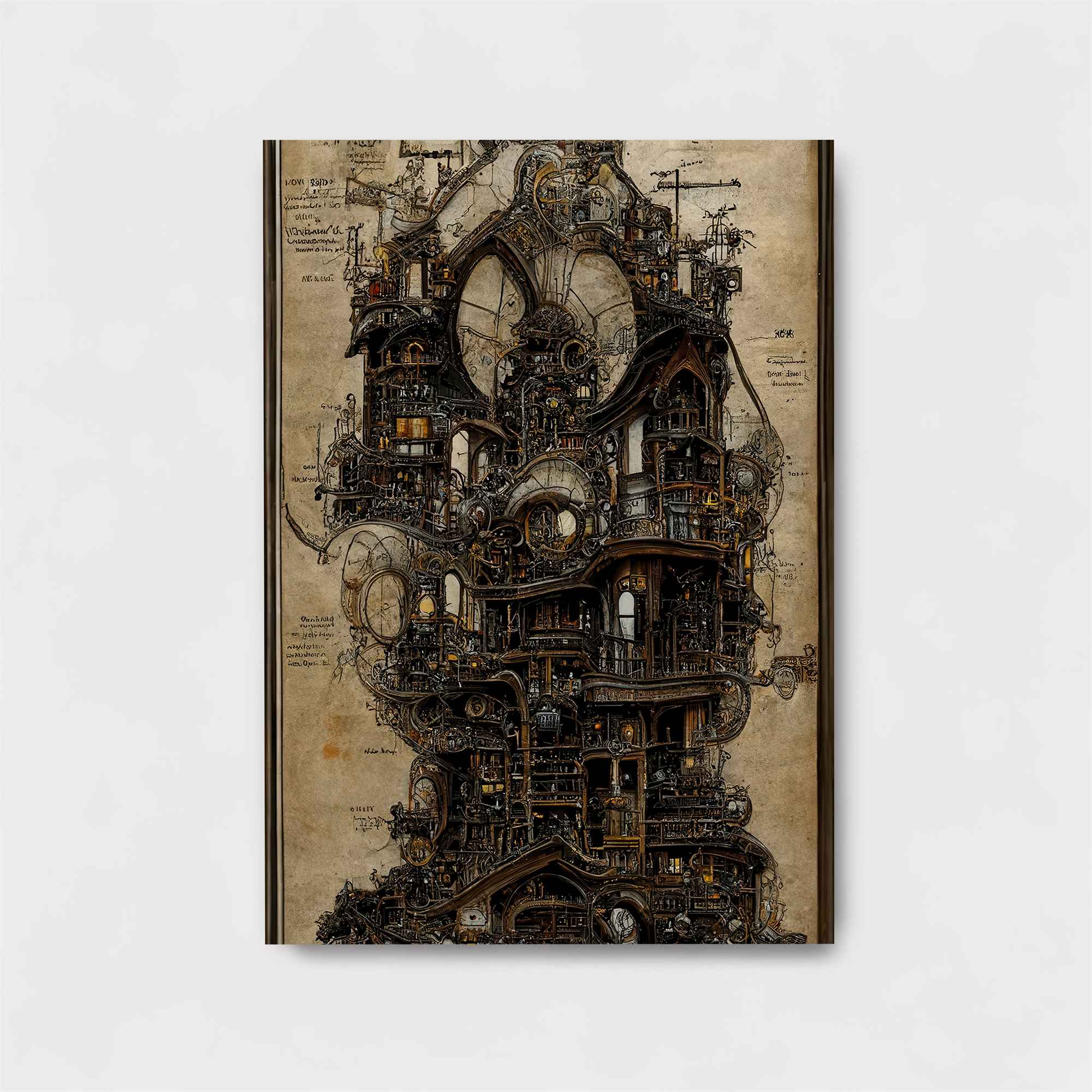 Steampunk Whimsy Safe Wall Magnetic / M