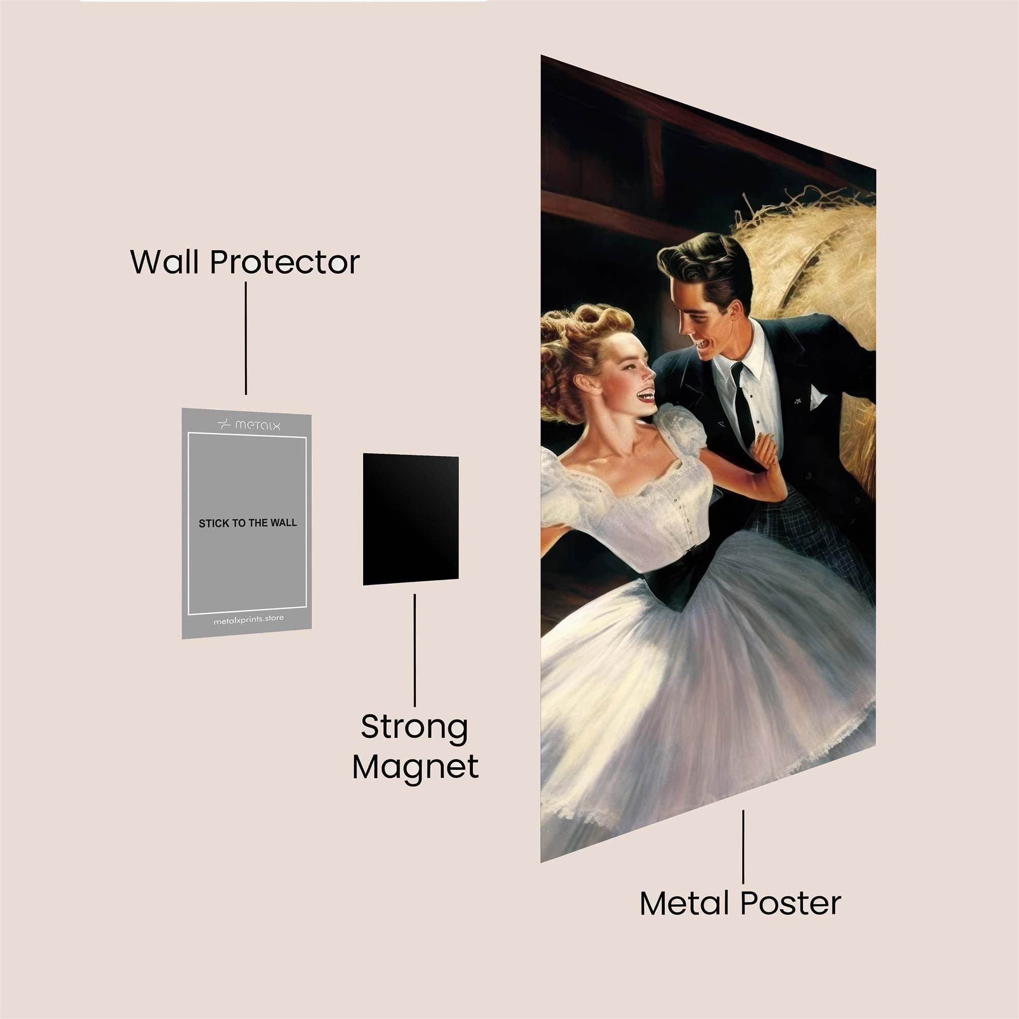 Hay Romance Safe Wall Magnetic / M