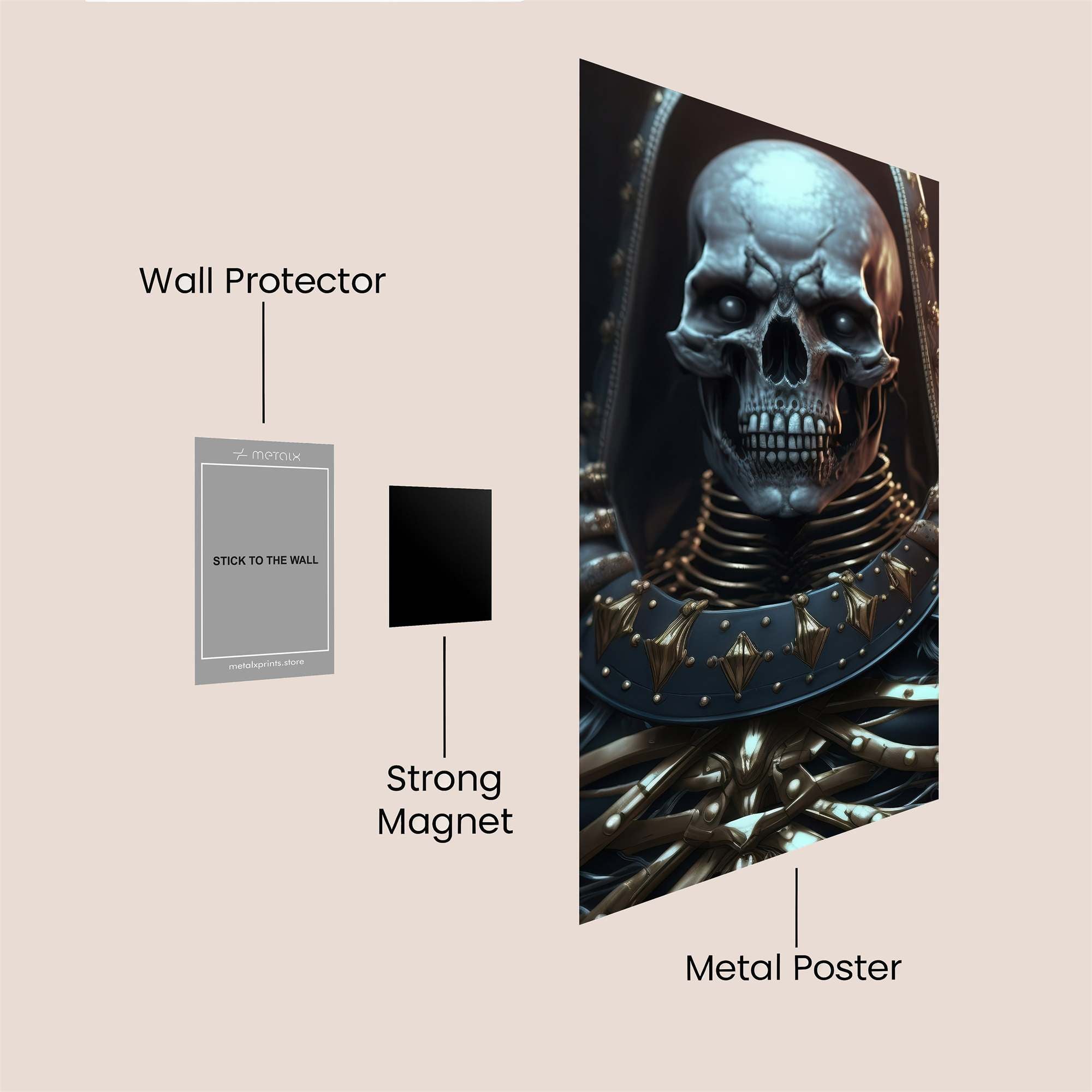 Skeleton Sovereign Safe Wall Magnetic / M