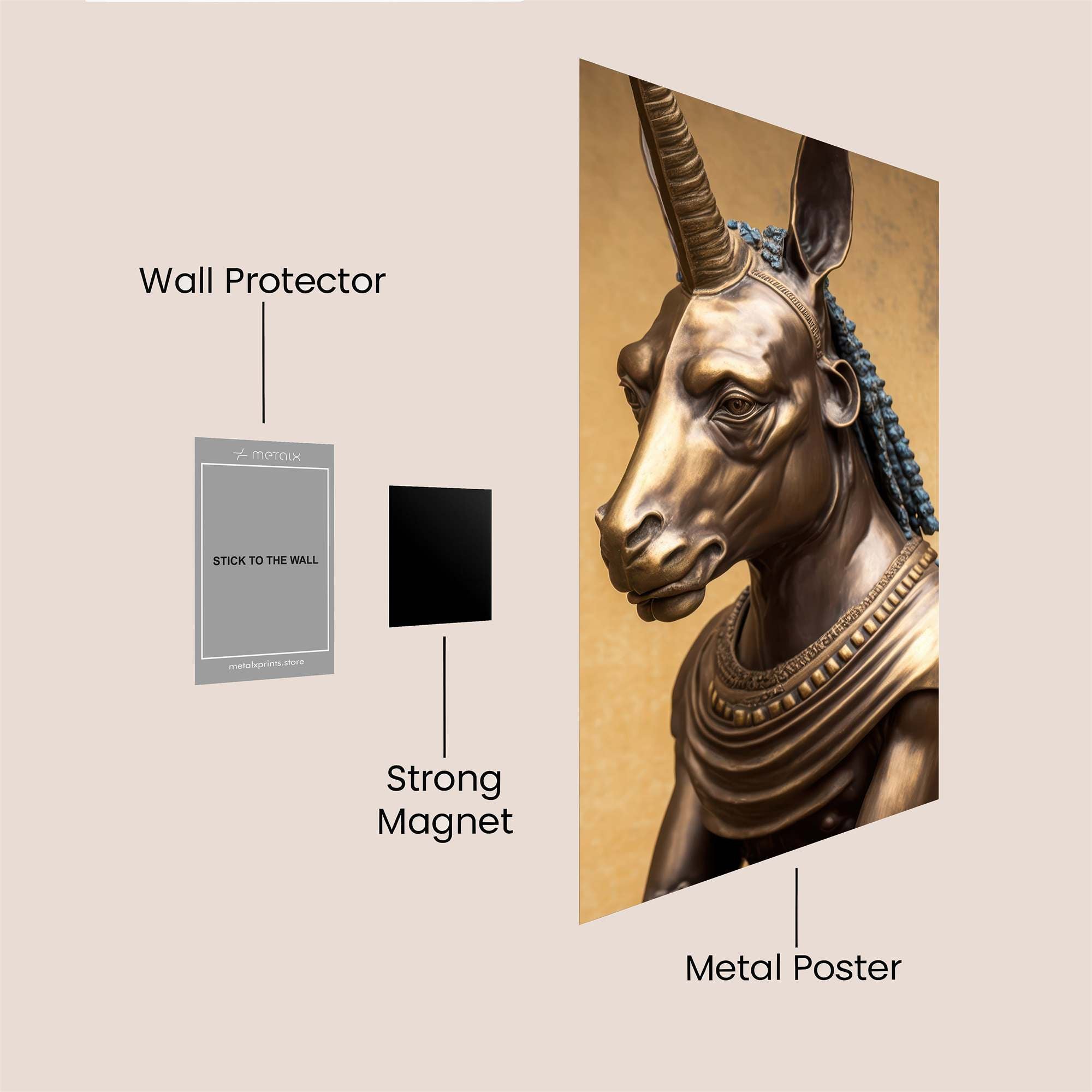 Unicorn Pharaoh Safe Wall Magnetic / M