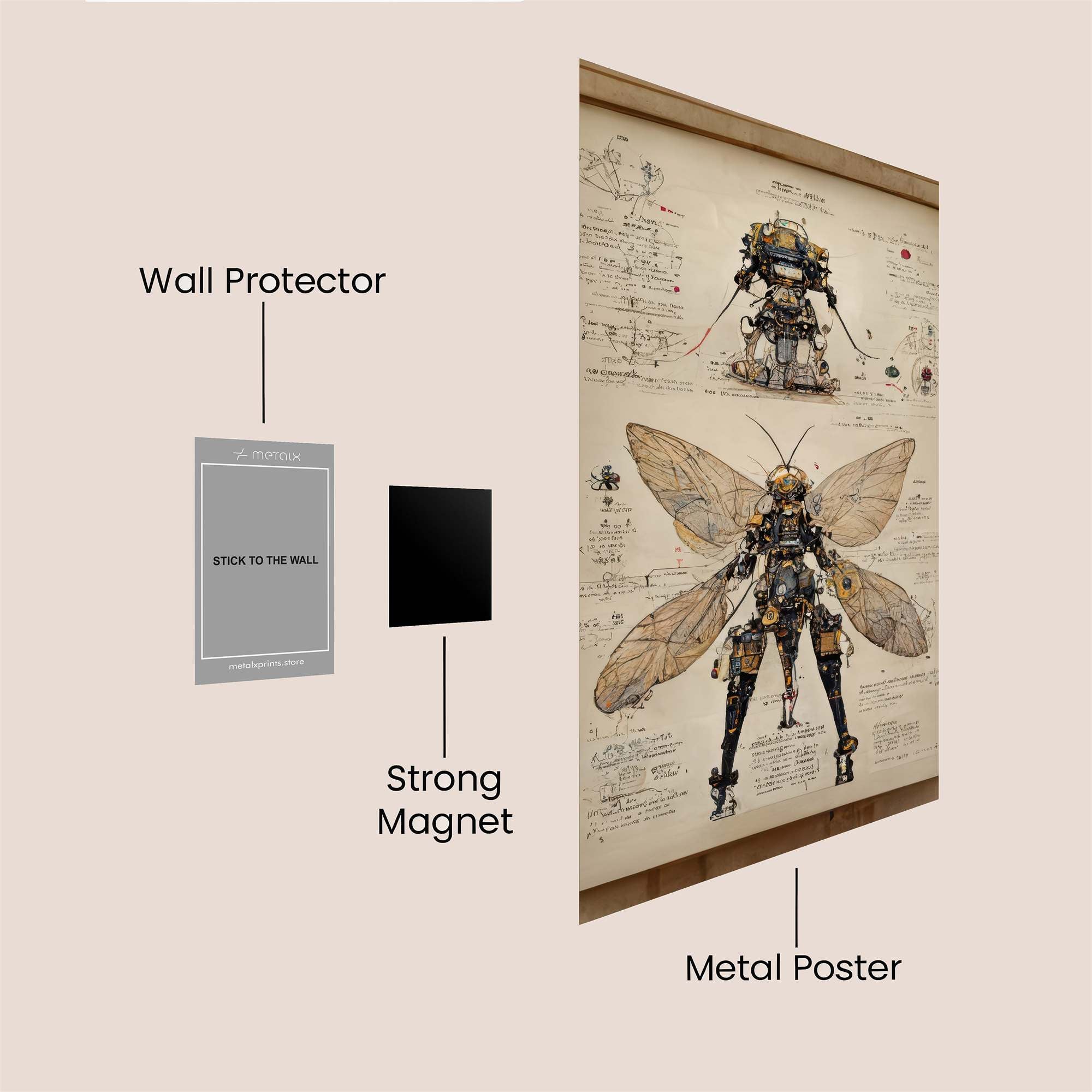 Mechanical Whimsy Safe Wall Magnetic / M