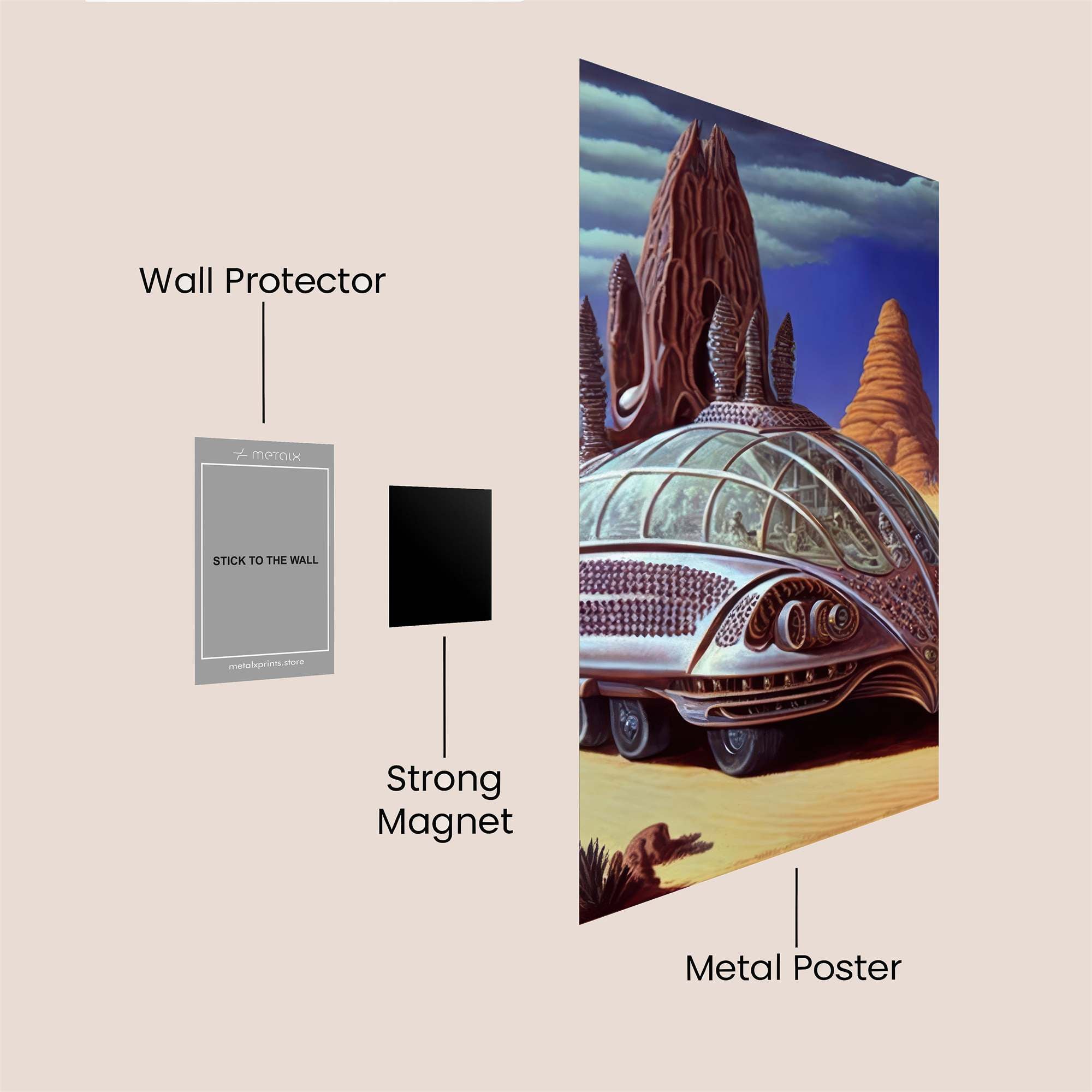 Desert Odyssey Safe Wall Magnetic / M