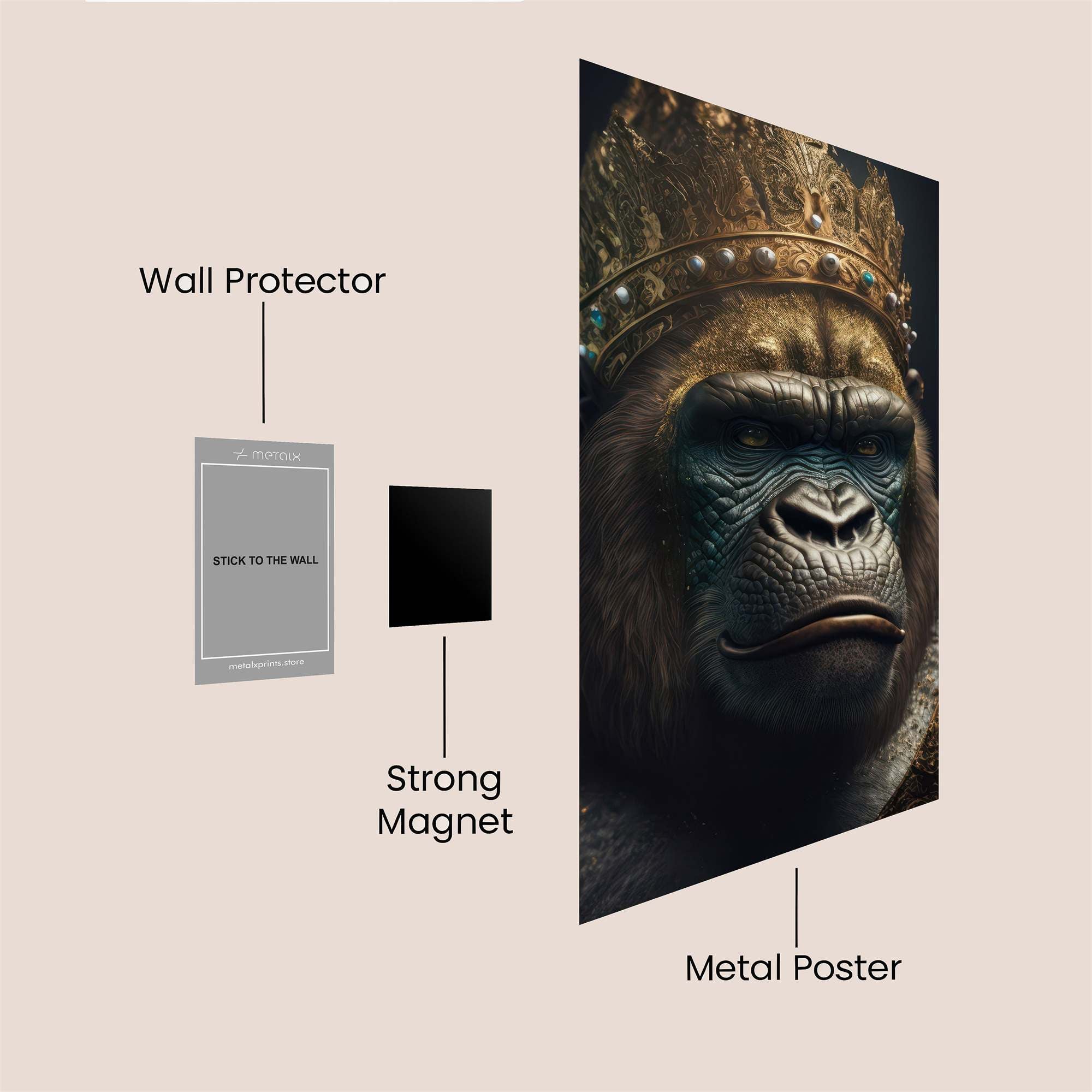 King Majestic Safe Wall Magnetic / M