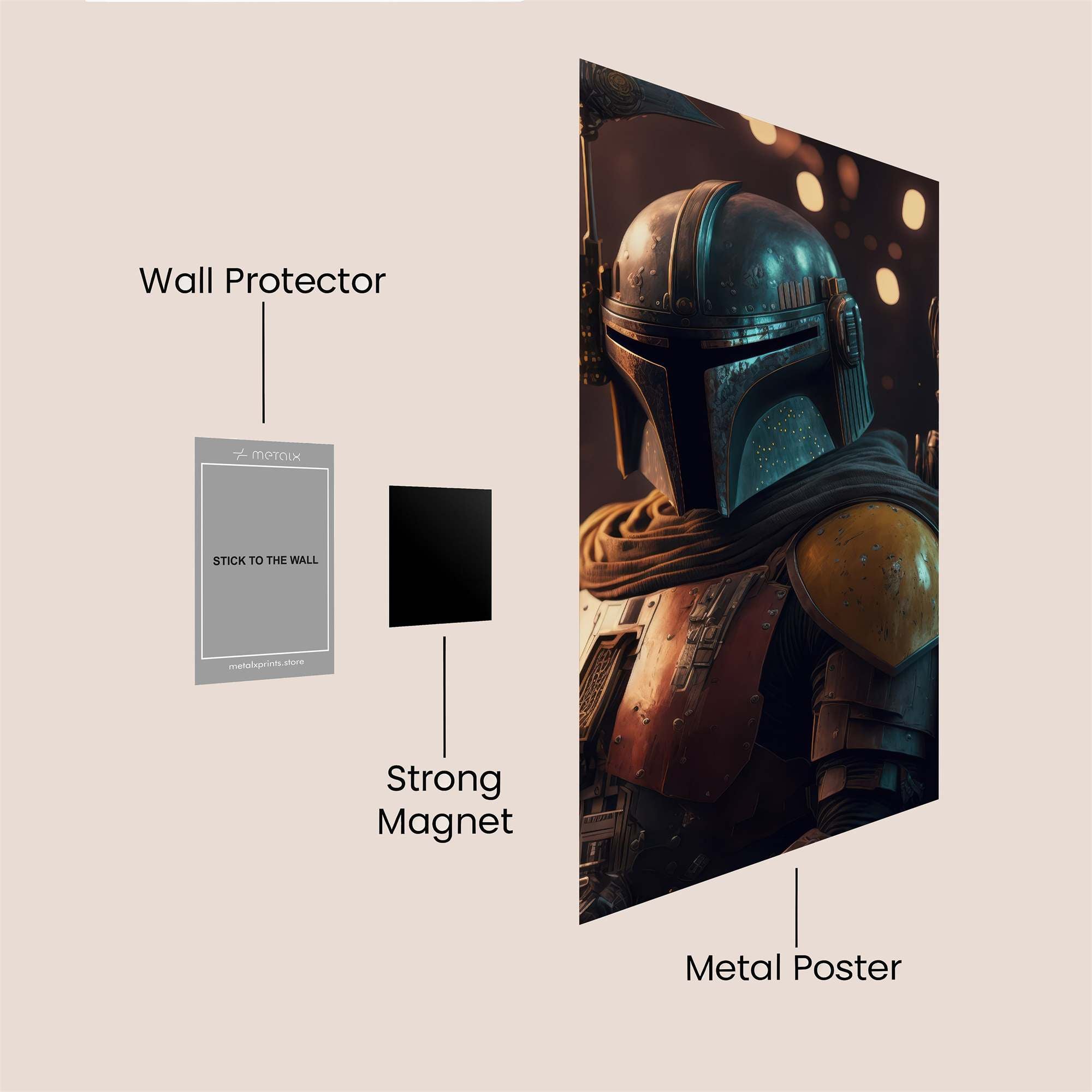 Mando Mysterious Safe Wall Magnetic / M