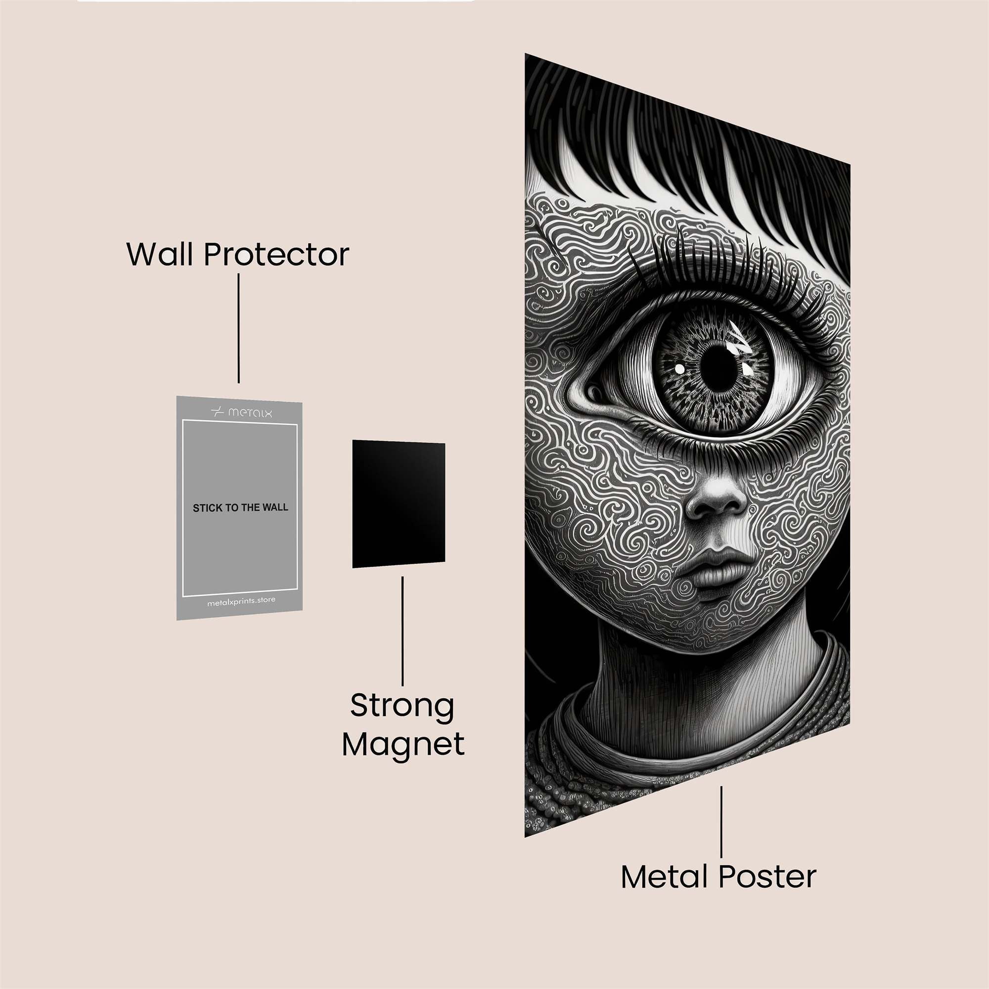 Gaze Enigma Safe Wall Magnetic / M
