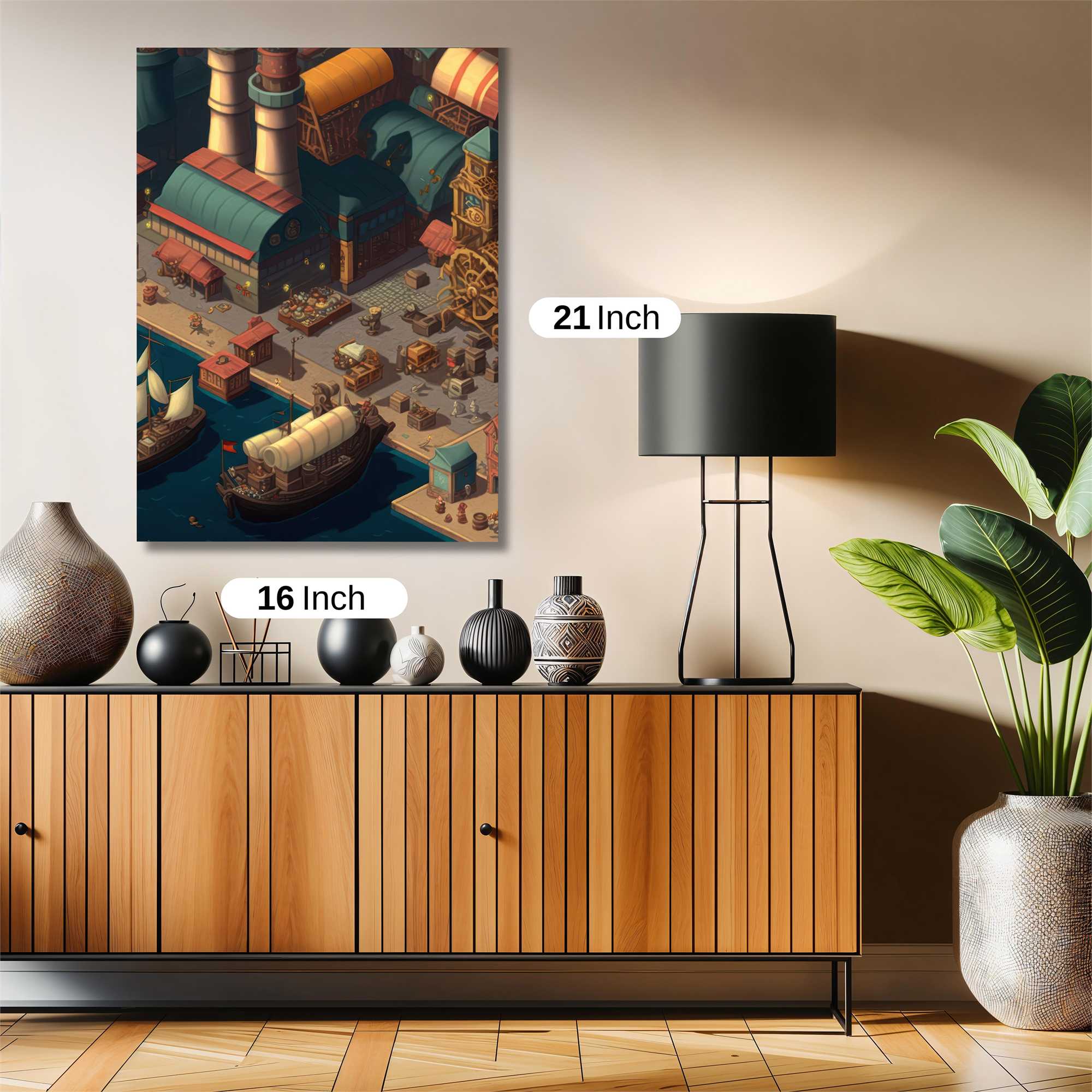 Steampunk Harbor Safe Wall Magnetic / M