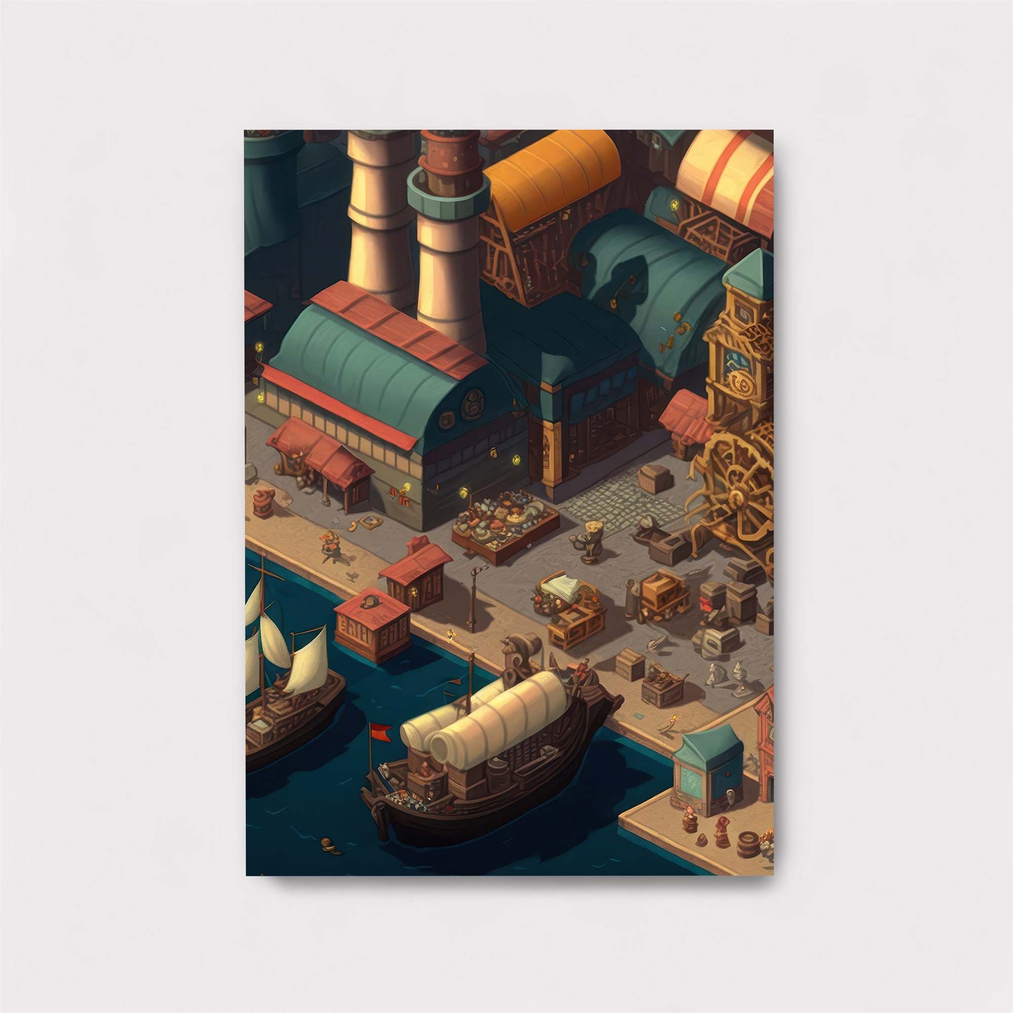 Steampunk Harbor Safe Wall Magnetic / M