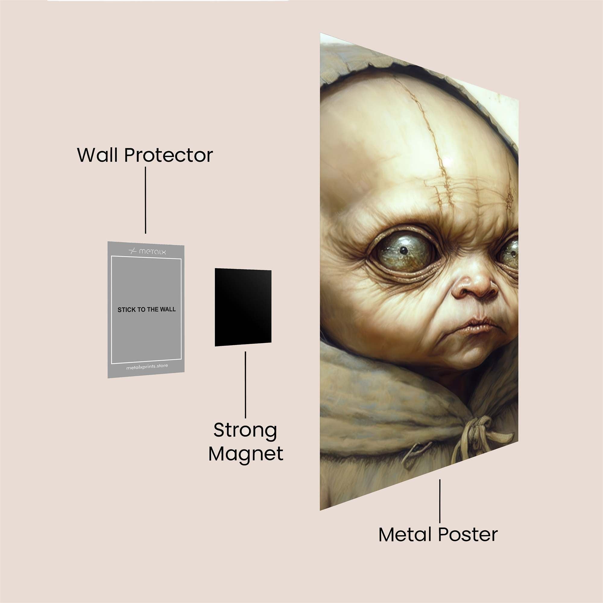 Yoda Enigmatic Safe Wall Magnetic / M