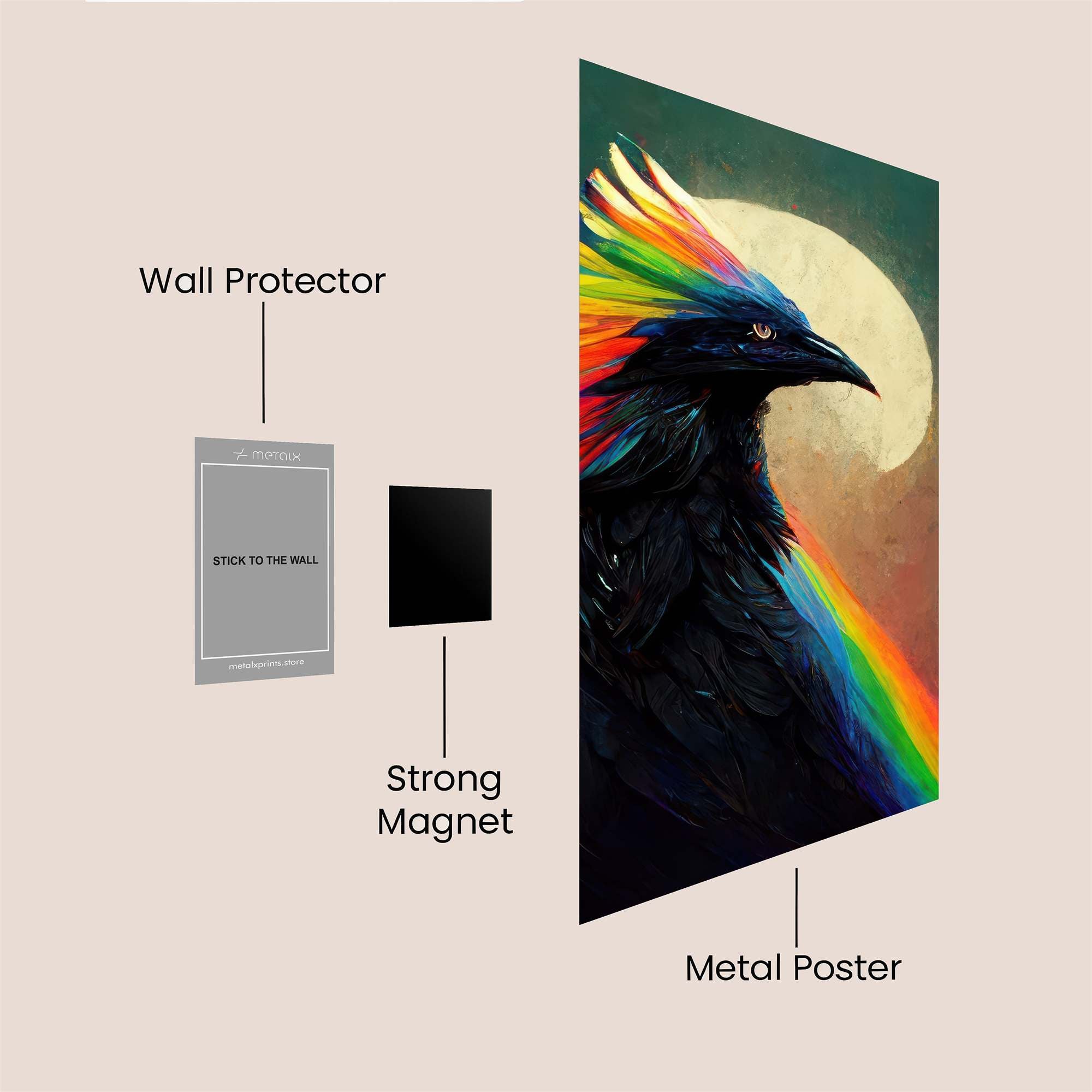 Raven Radiance Safe Wall Magnetic / M