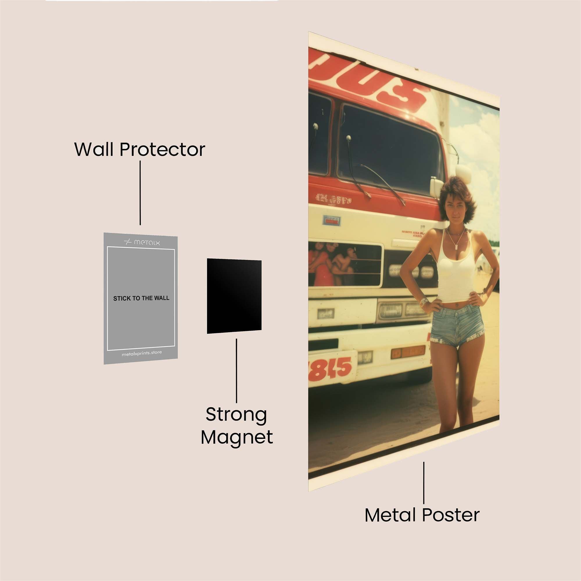 Trucker Vibe Safe Wall Magnetic / M