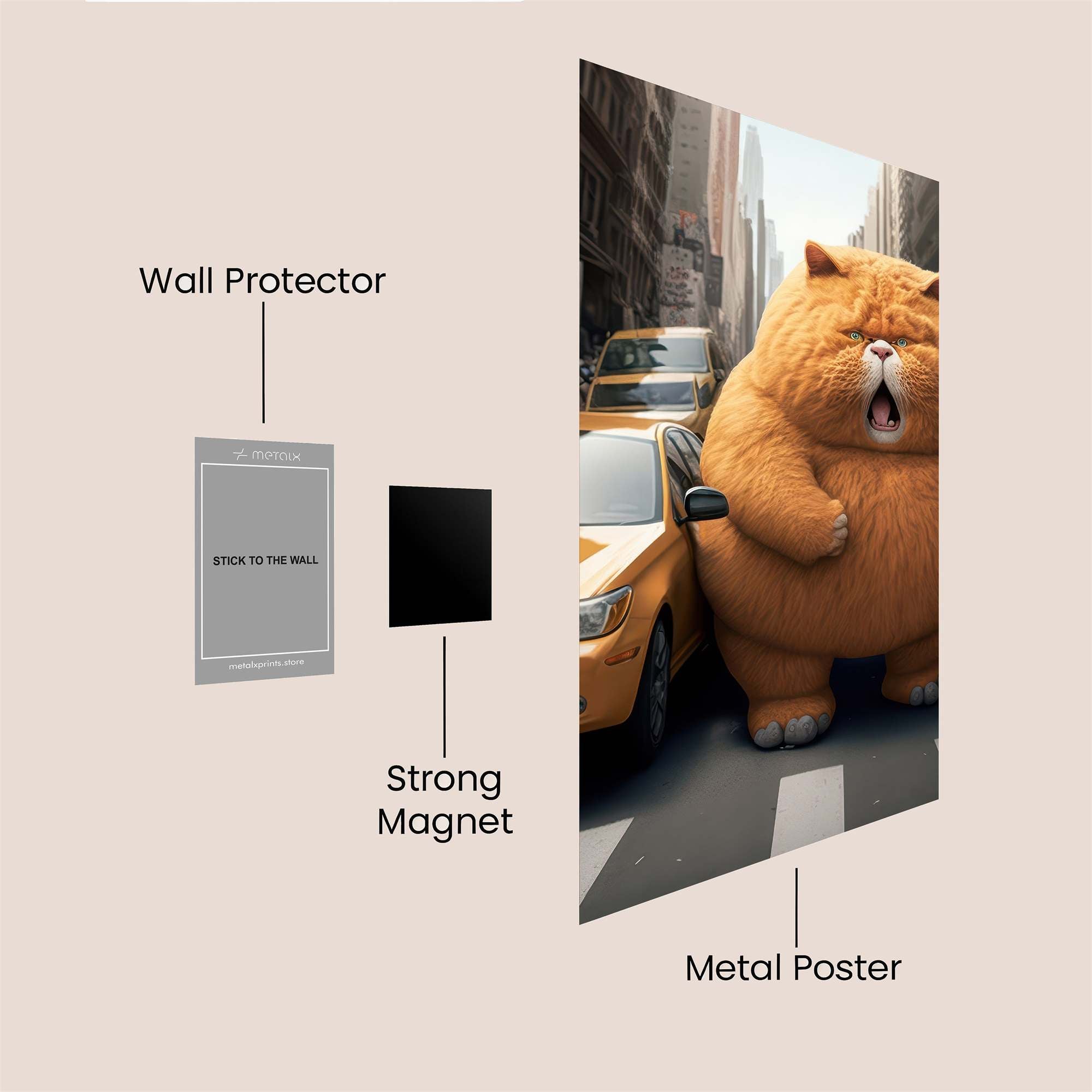 Gigantic Grump Safe Wall Magnetic / M