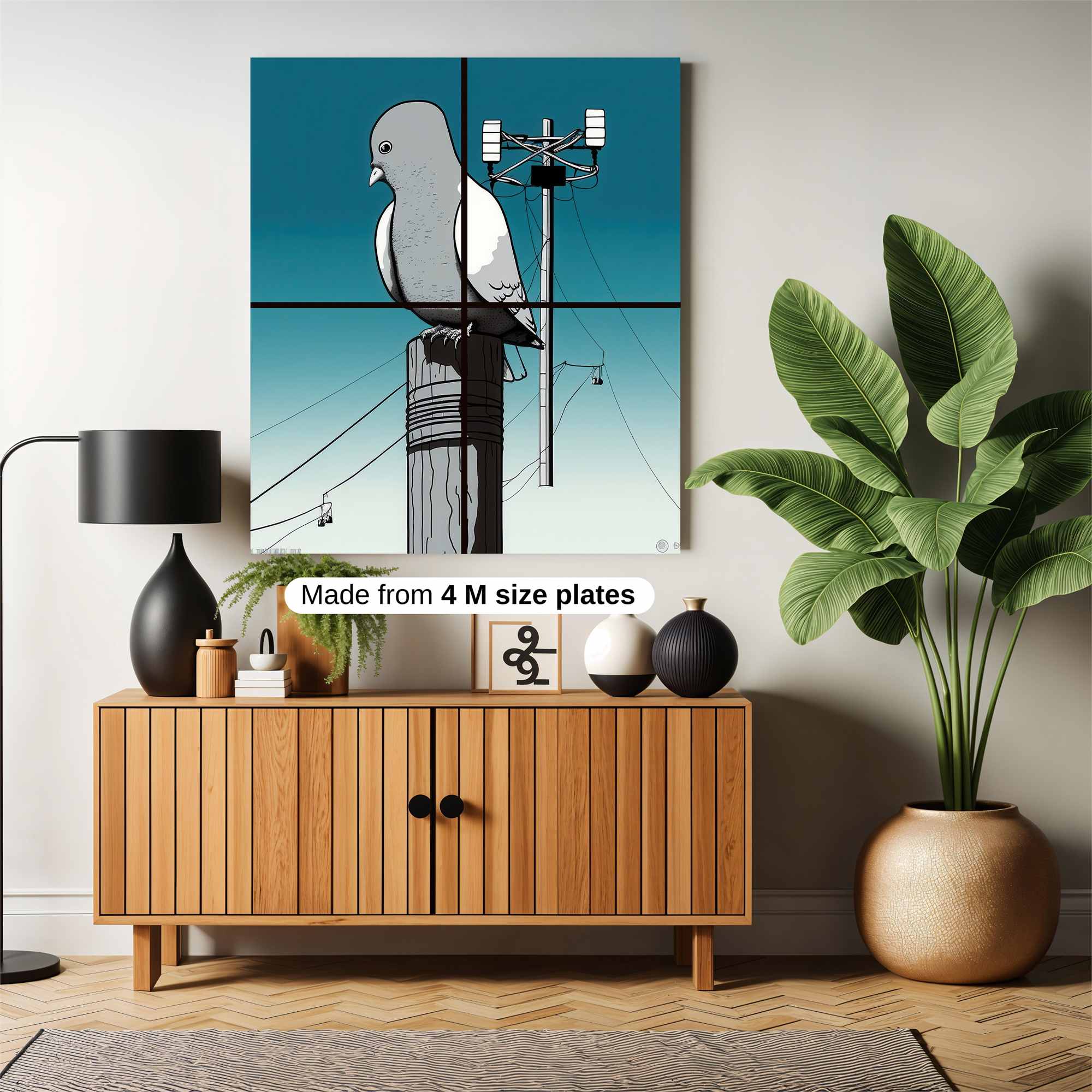 Pigeon Perch Safe Wall Magnetic / M