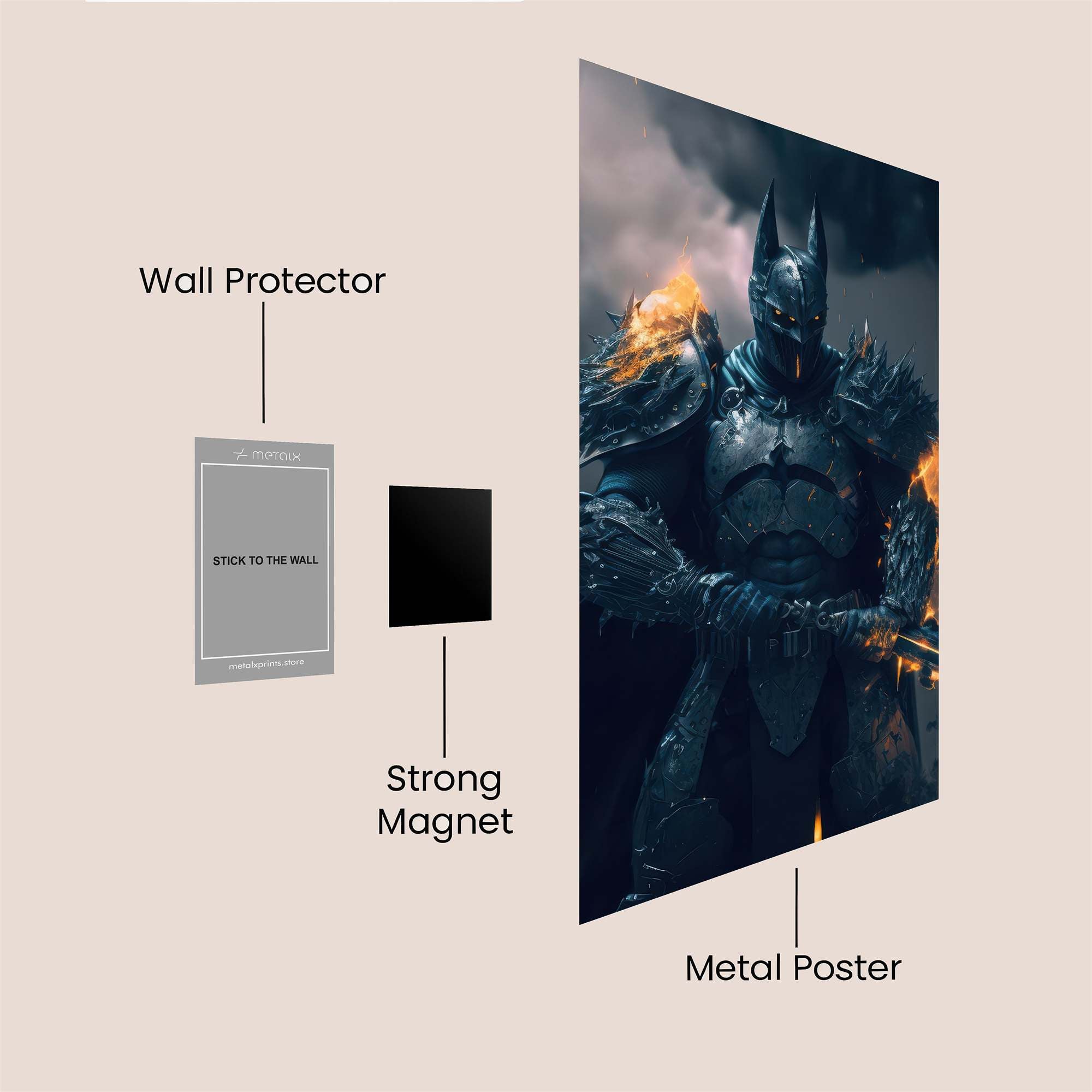 Batman Inferno Safe Wall Magnetic / M