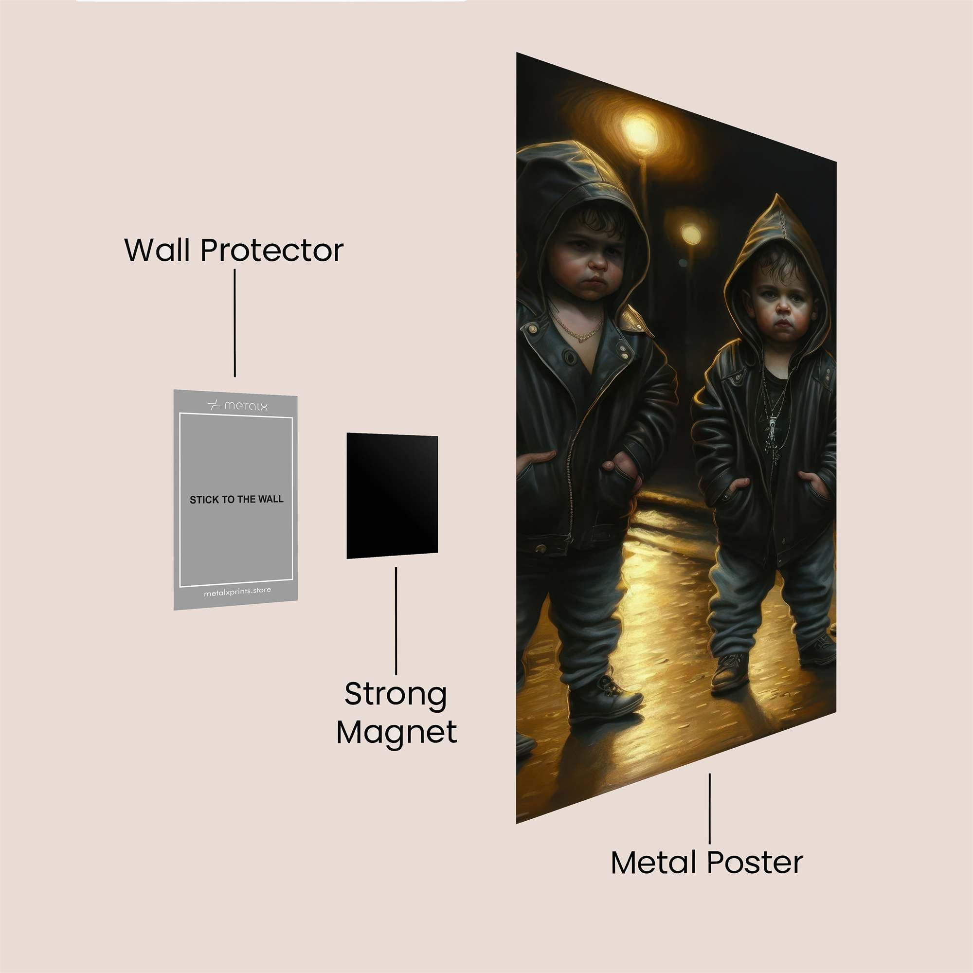 Rebels Night Safe Wall Magnetic / M