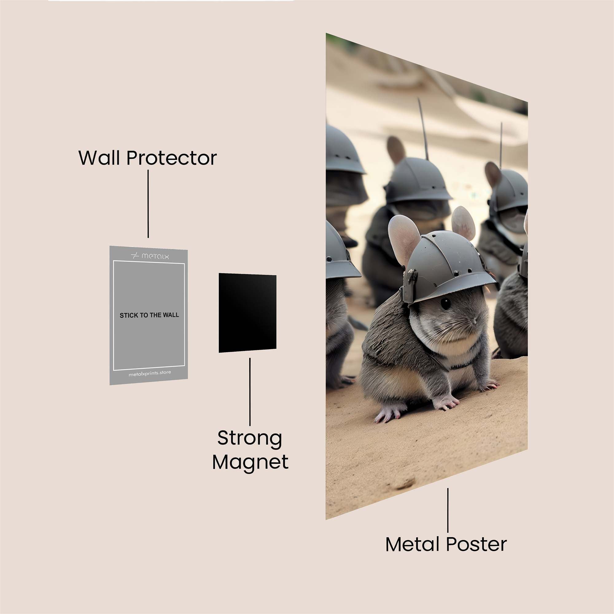 Chinchilla Commandos Safe Wall Magnetic / M