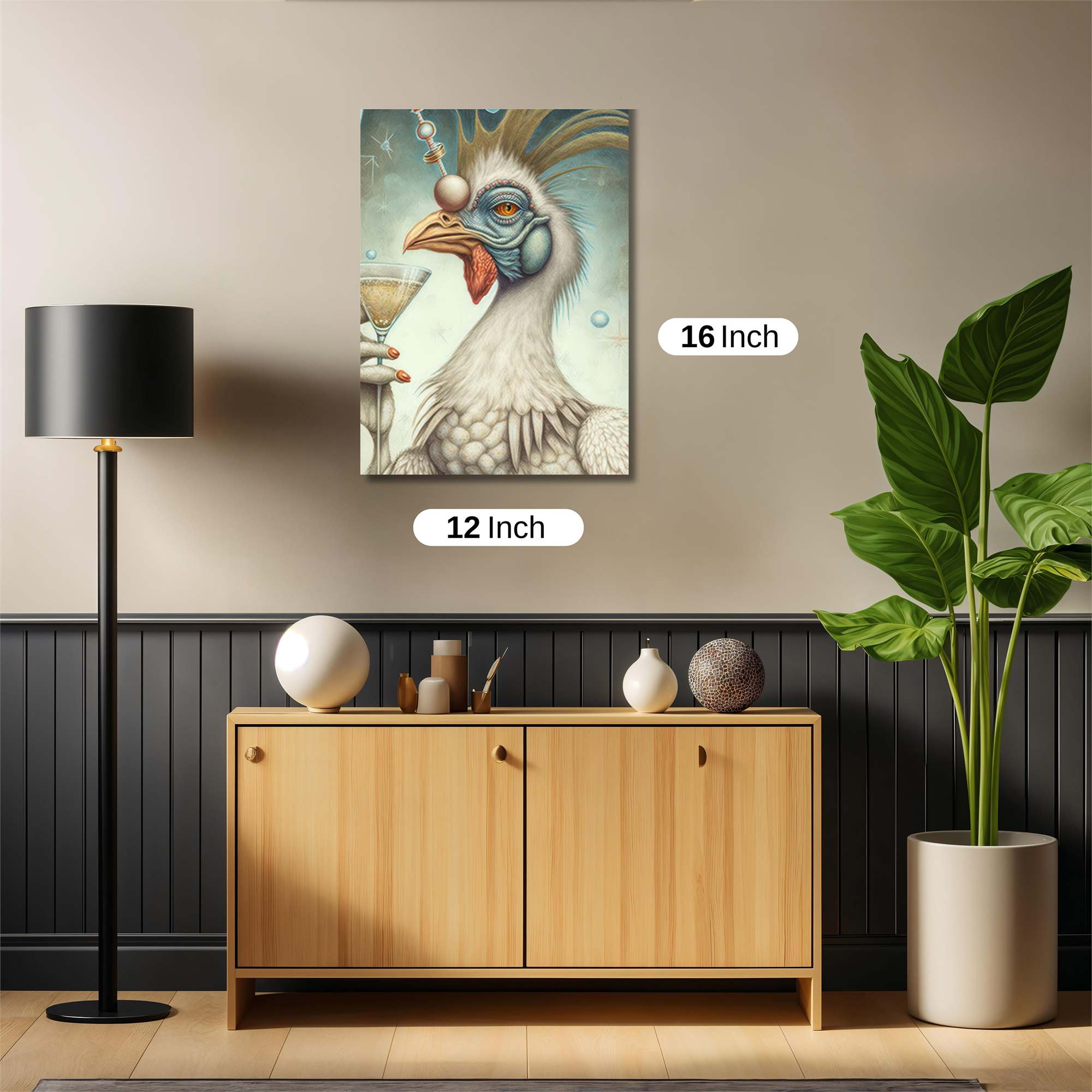 Rooster Revelry Safe Wall Magnetic / M