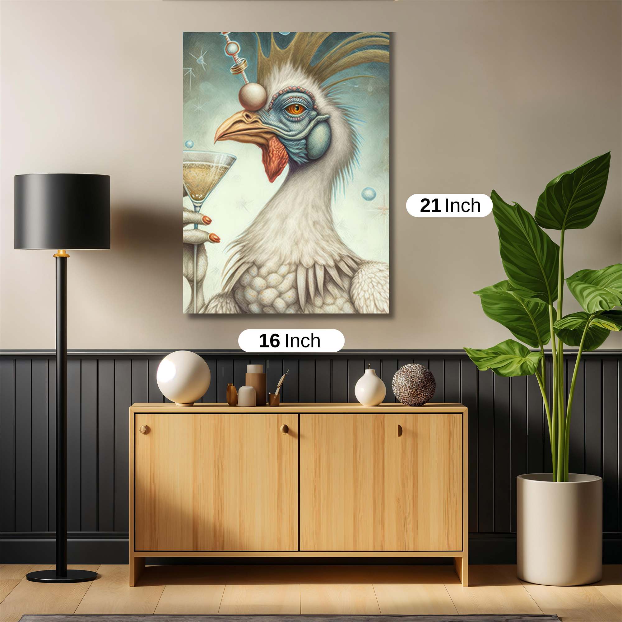 Rooster Revelry Safe Wall Magnetic / M