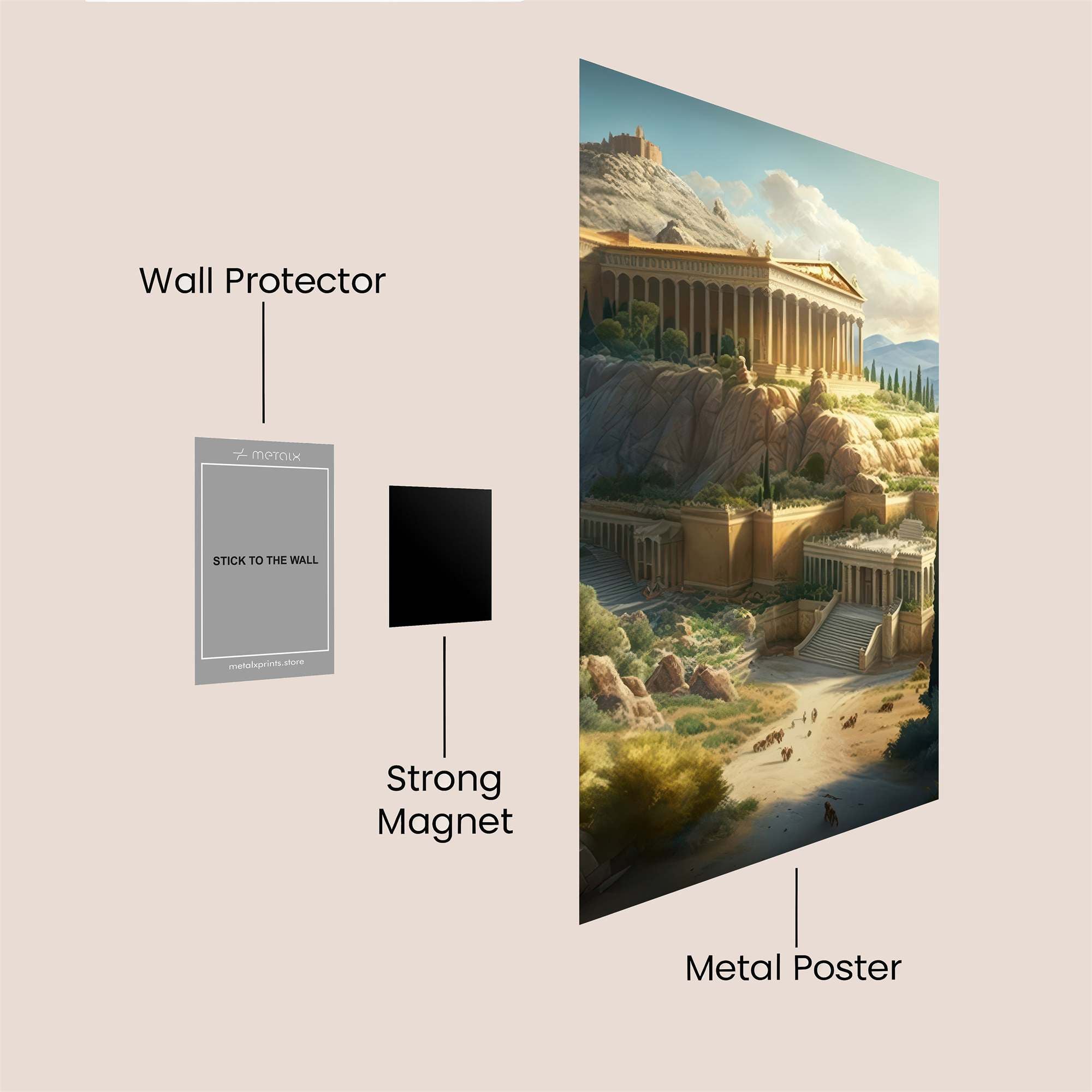 Parthenon Serene Safe Wall Magnetic / M