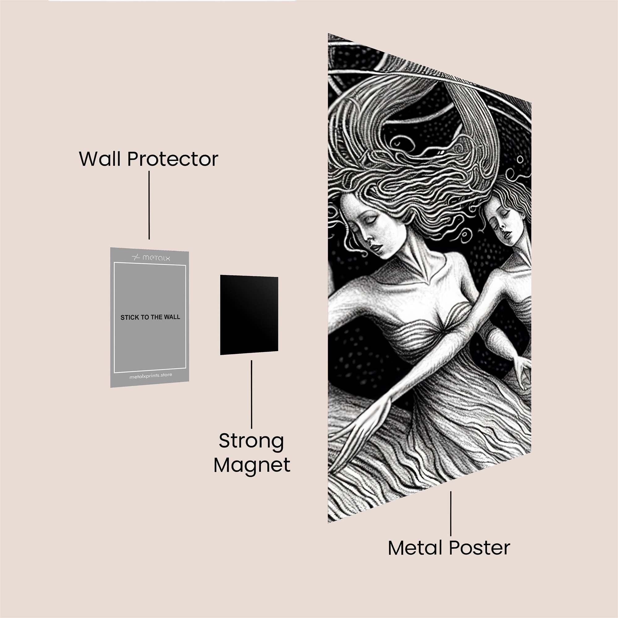 Sirens Enchanting Safe Wall Magnetic / M