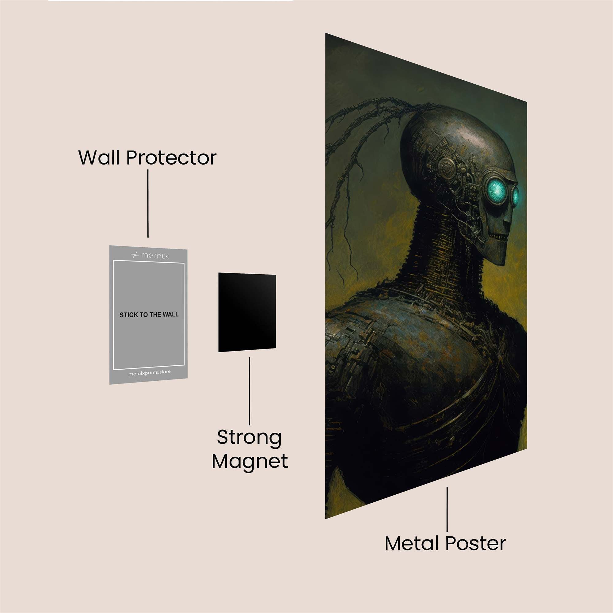 Robot Despair Safe Wall Magnetic / M