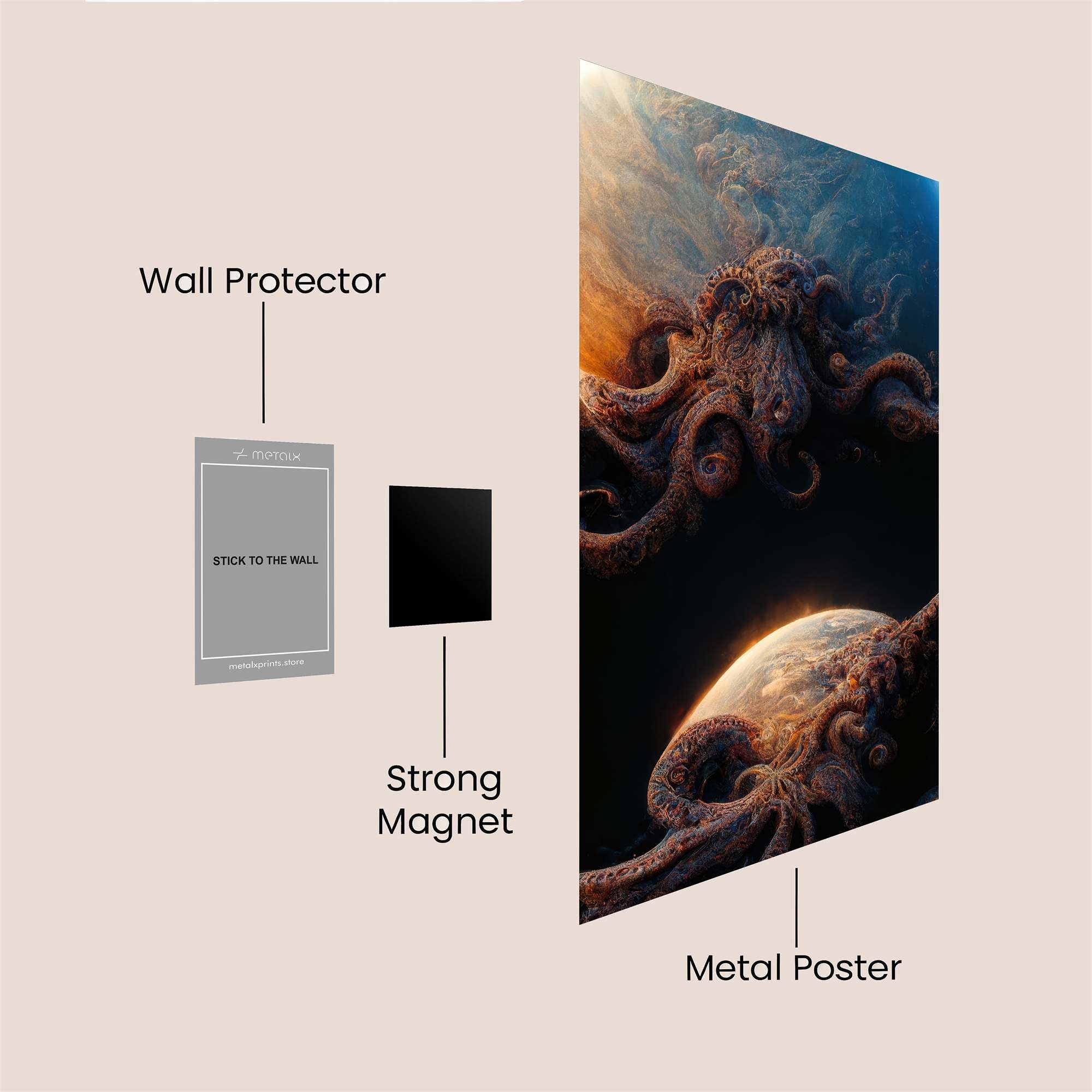 Cthulhu Cosmic Safe Wall Magnetic / M