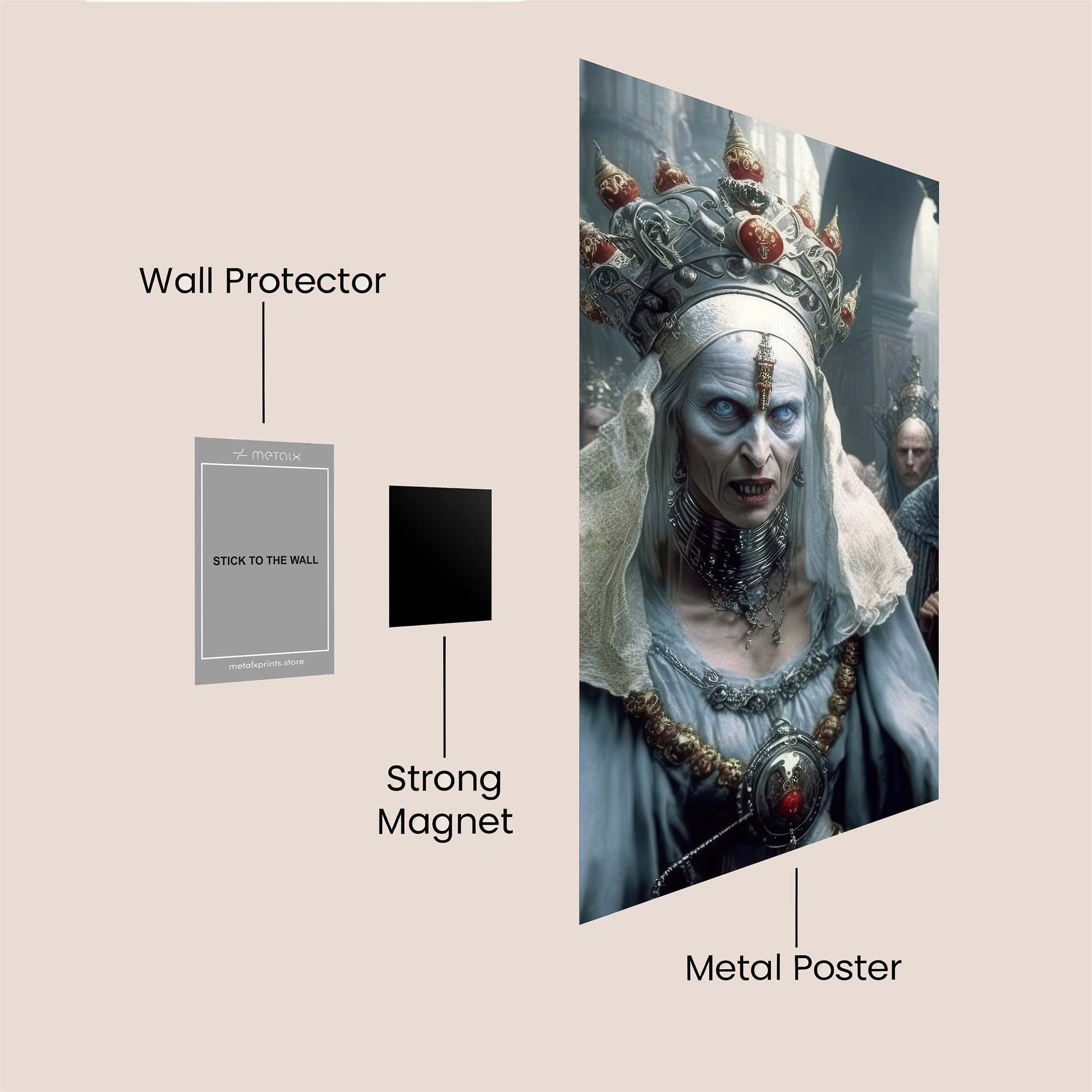 White Witch Safe Wall Magnetic / M