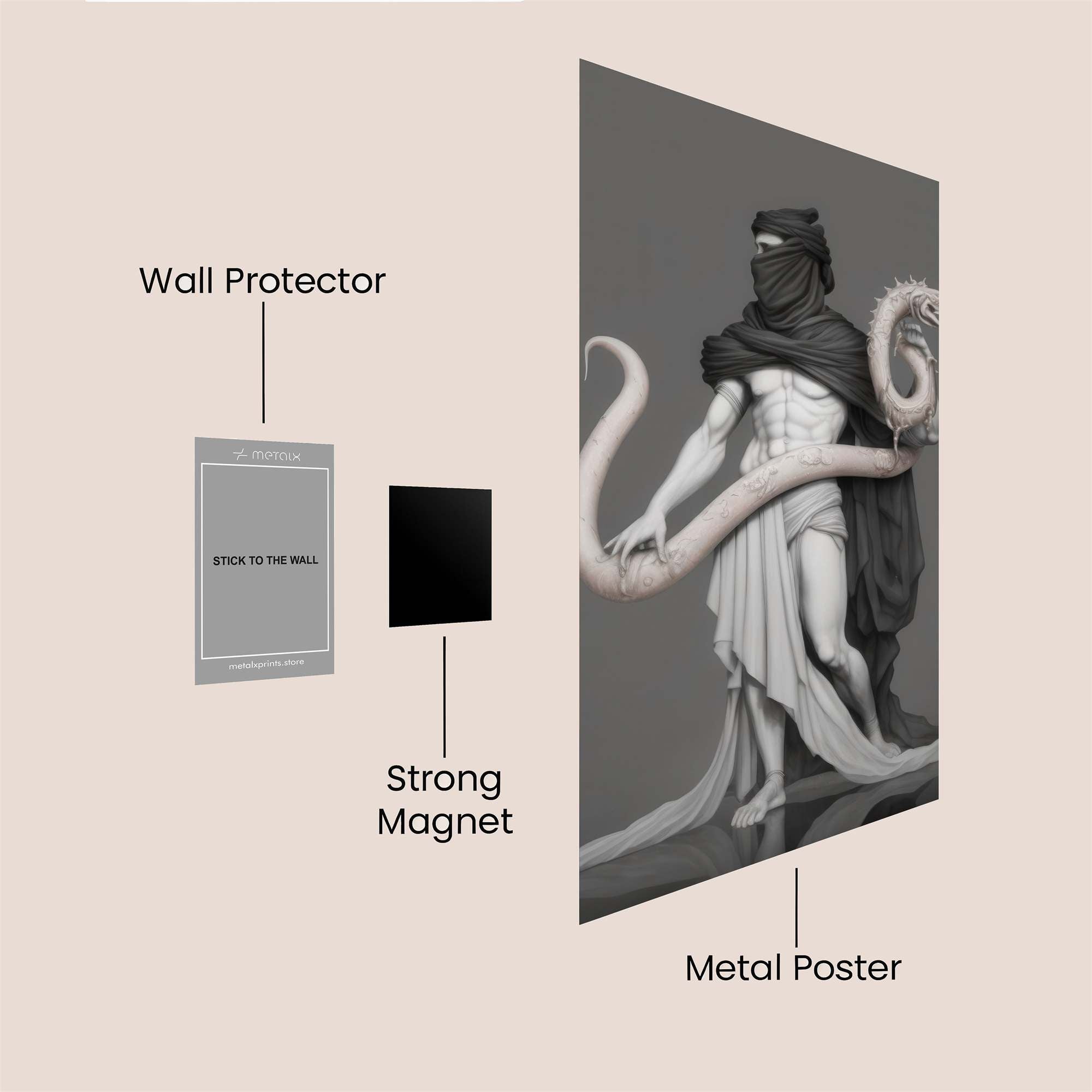 Serpentine Mystery Safe Wall Magnetic / M