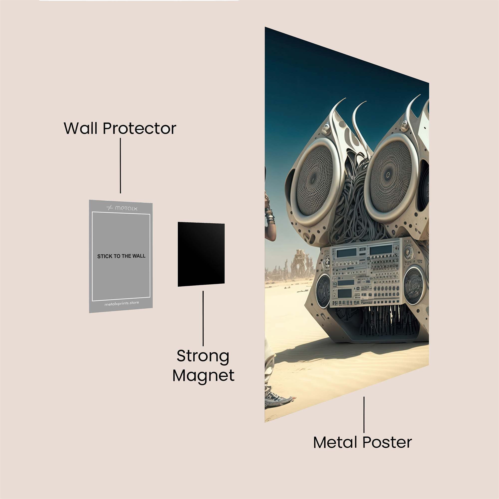 Desert Beats Safe Wall Magnetic / M