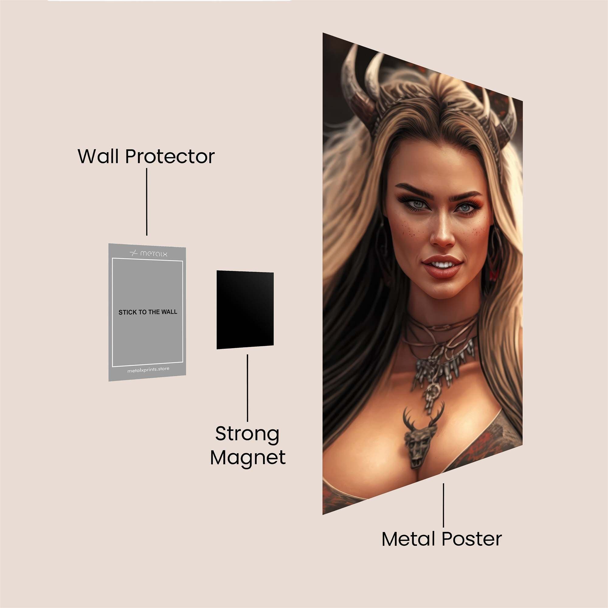 Demoness Enigma Safe Wall Magnetic / M