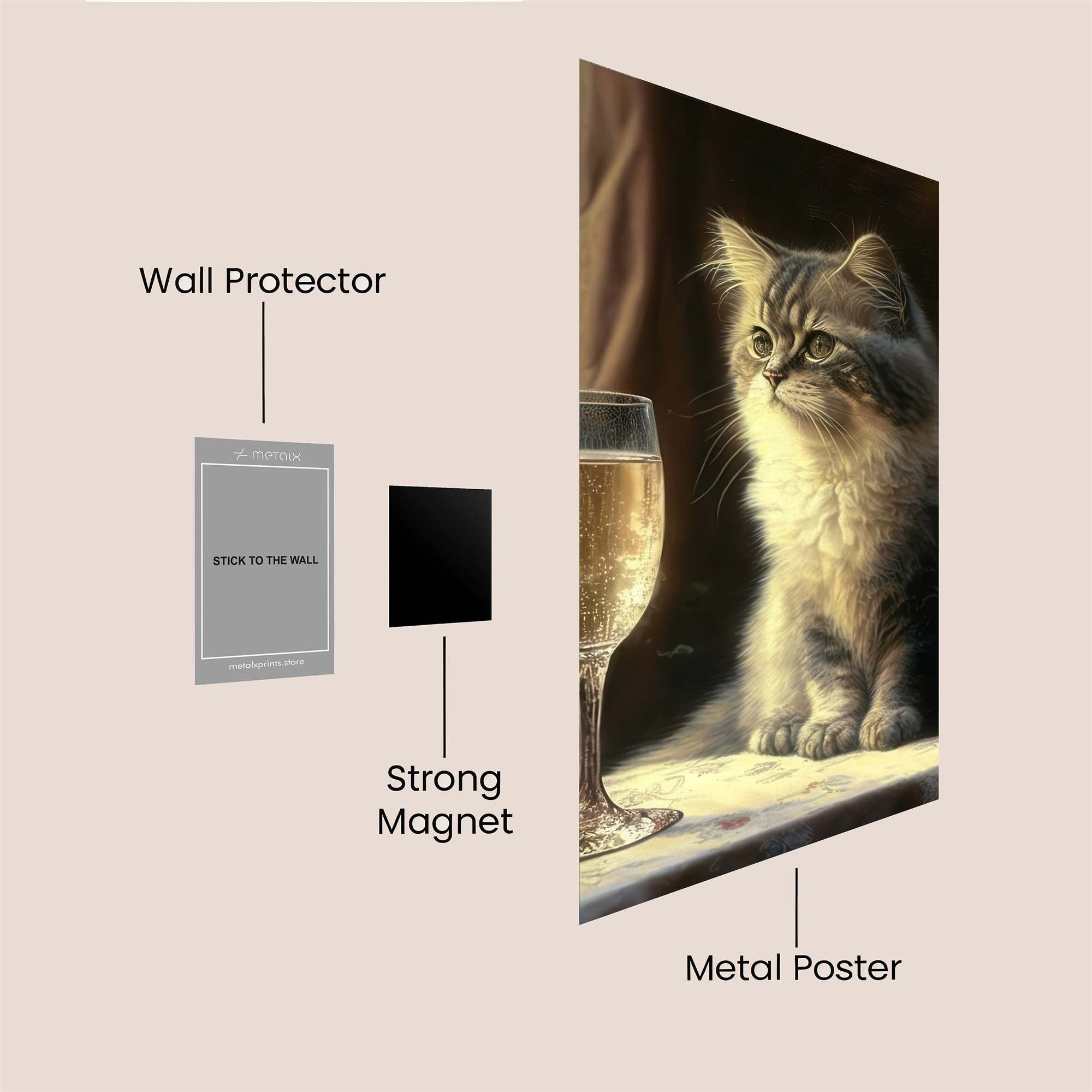 Whisker Elegance Safe Wall Magnetic / M