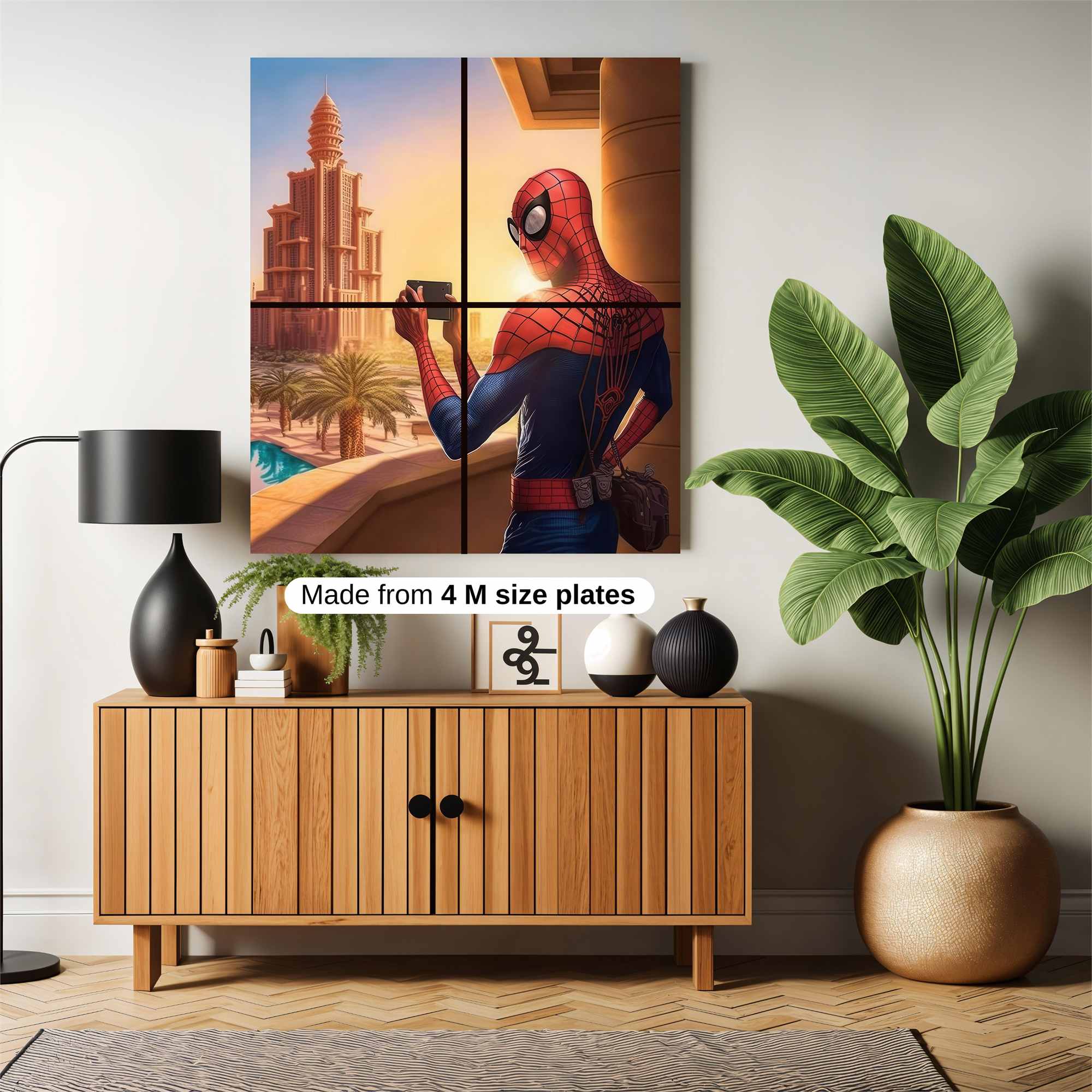 Spider-Sunset Safe Wall Magnetic / M