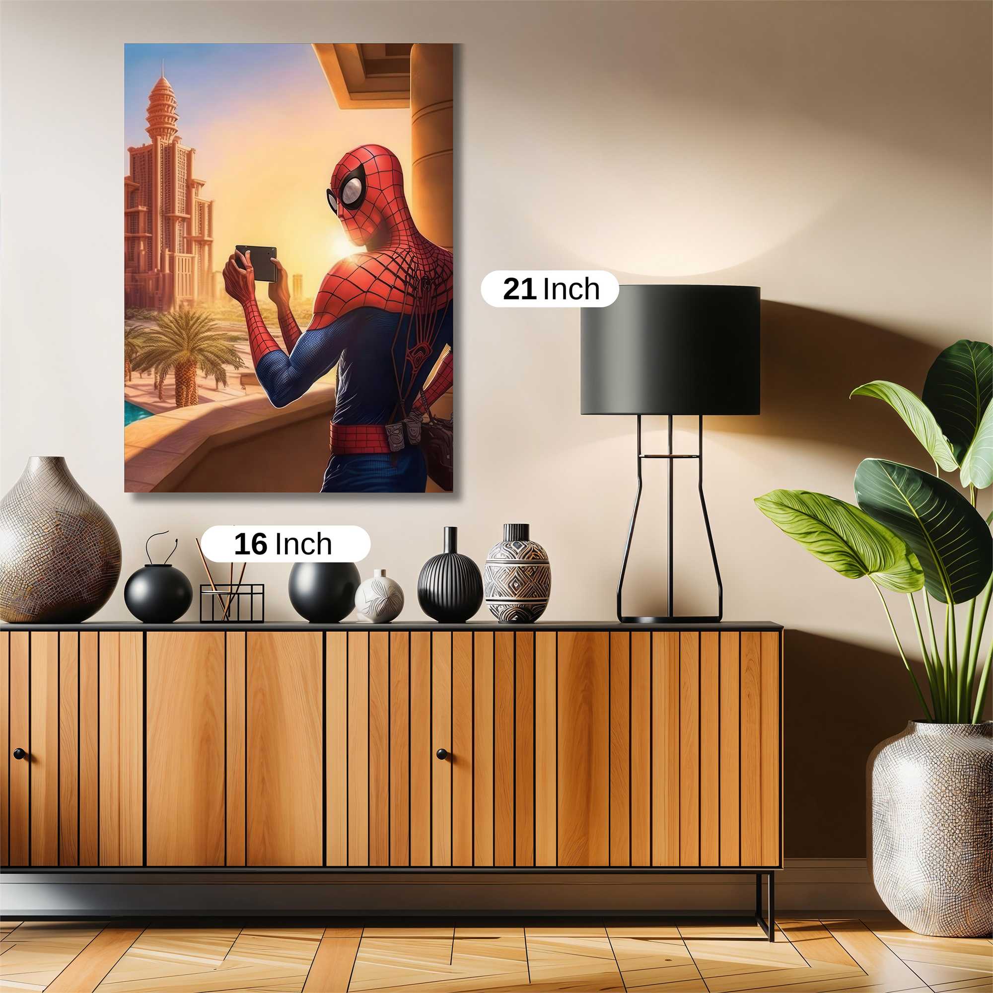 Spider-Sunset Safe Wall Magnetic / M