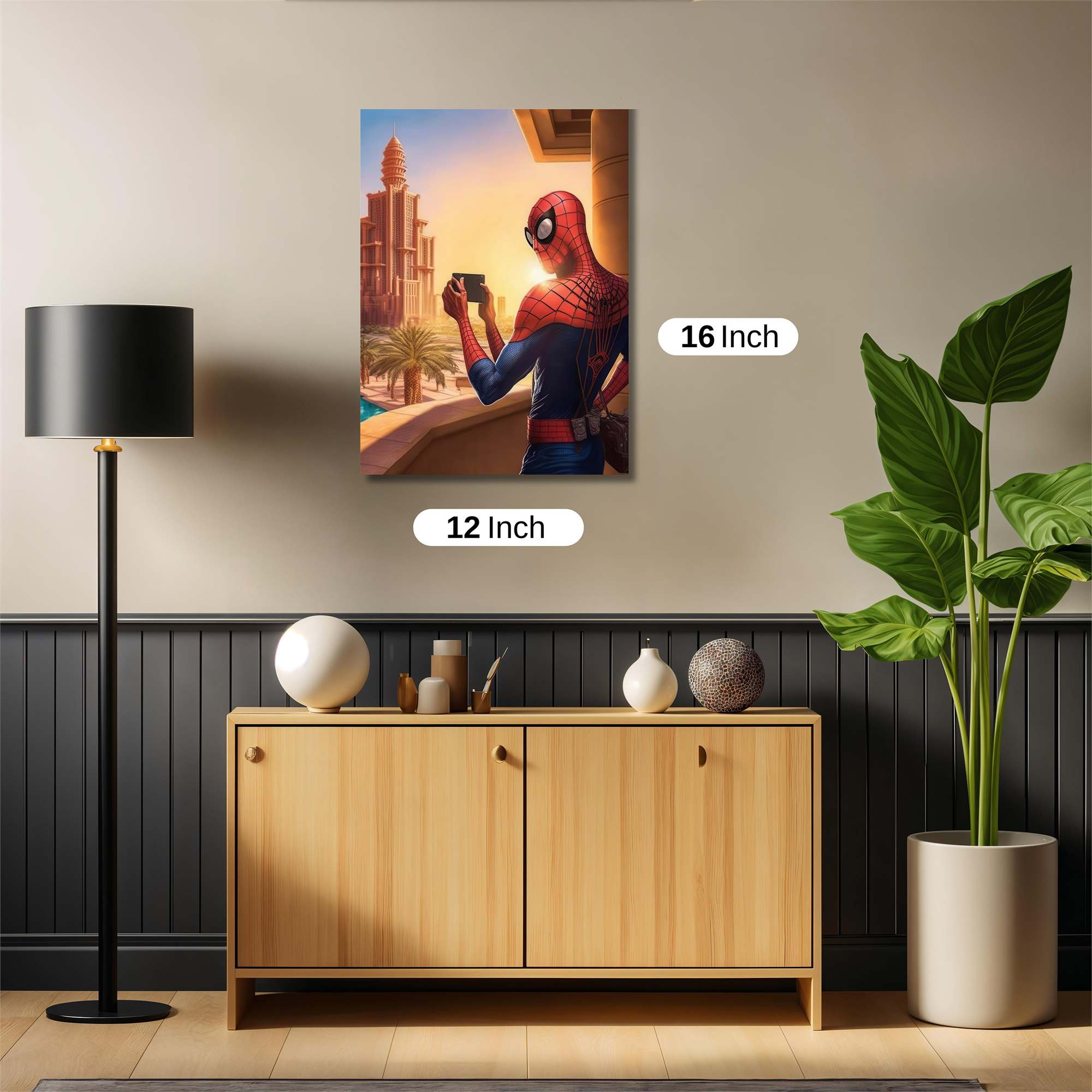 Spider-Sunset Safe Wall Magnetic / M