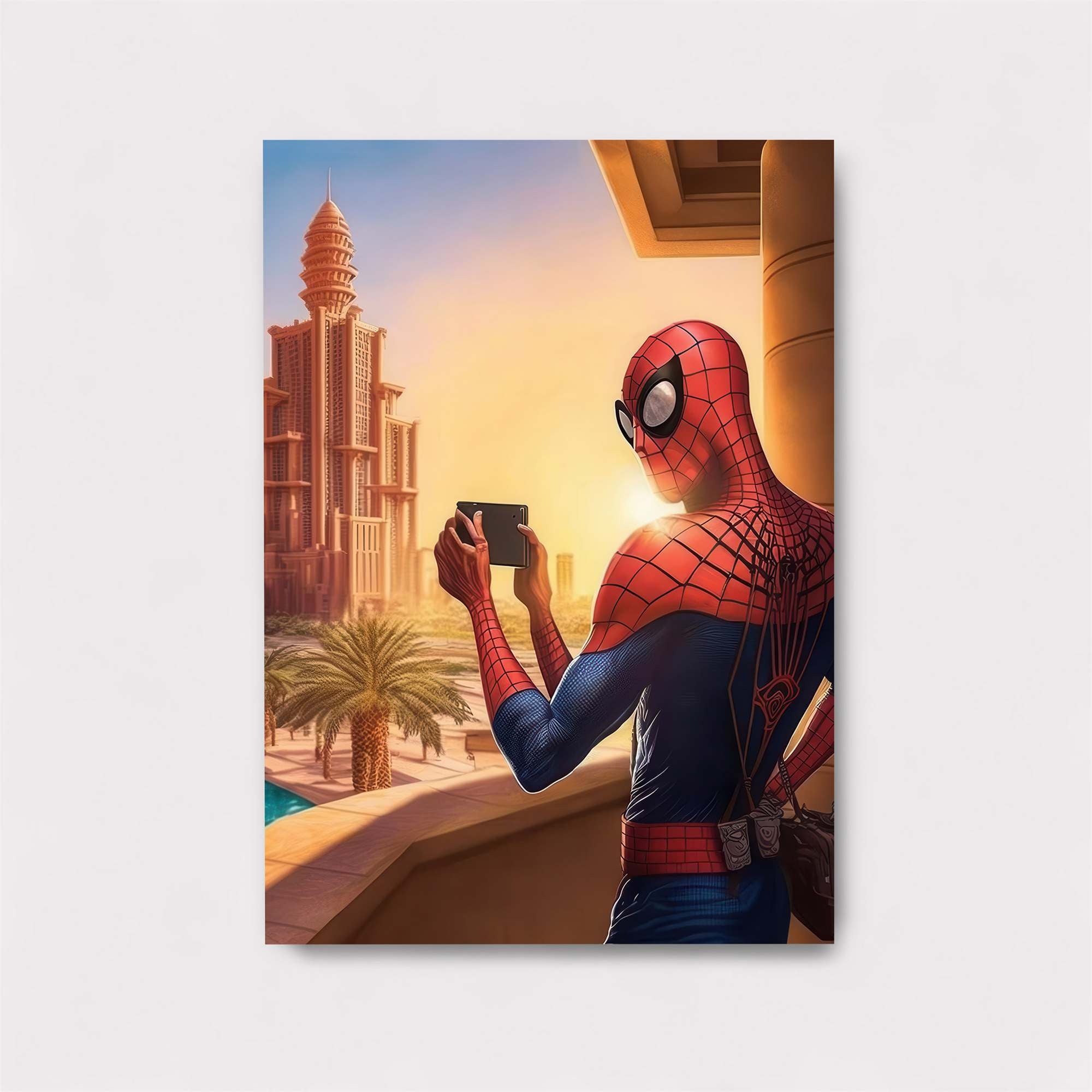 Spider-Sunset Safe Wall Magnetic / M