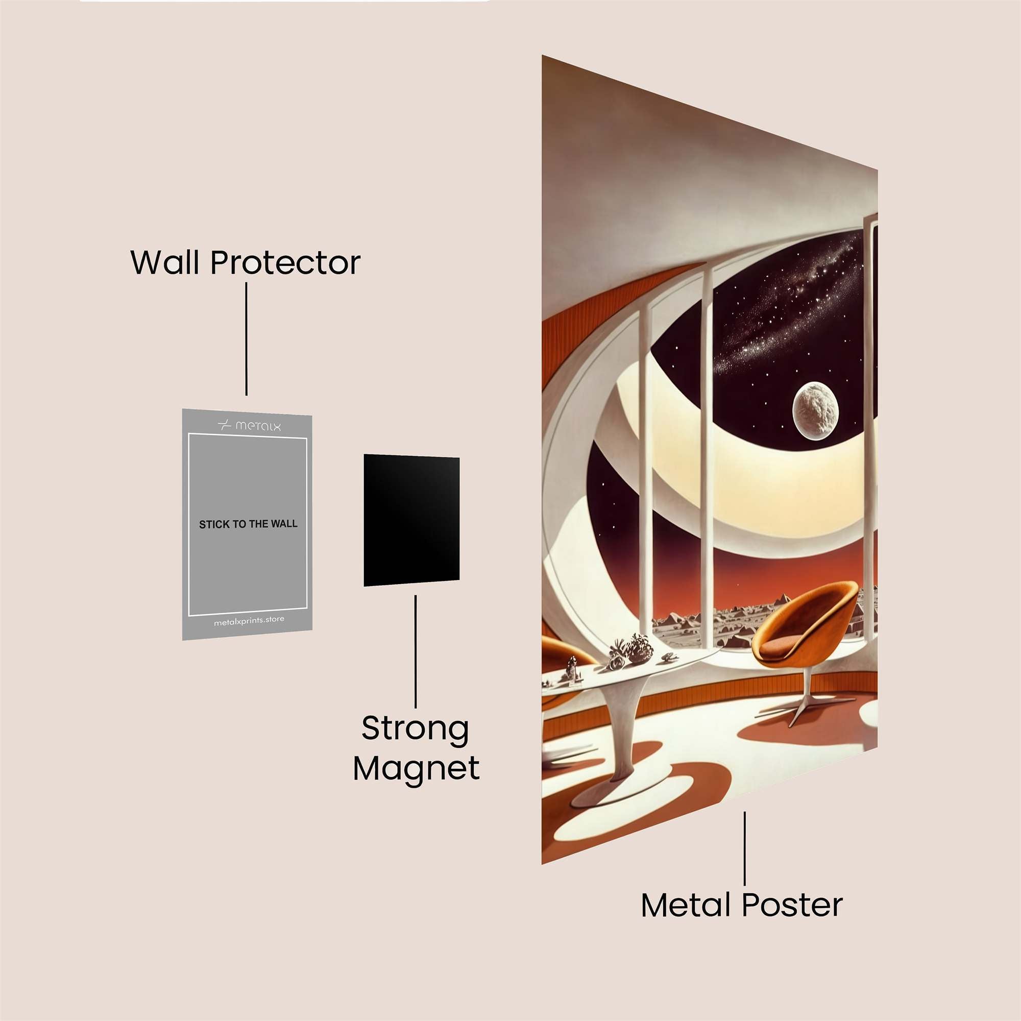 Lunar Serenity Safe Wall Magnetic / M