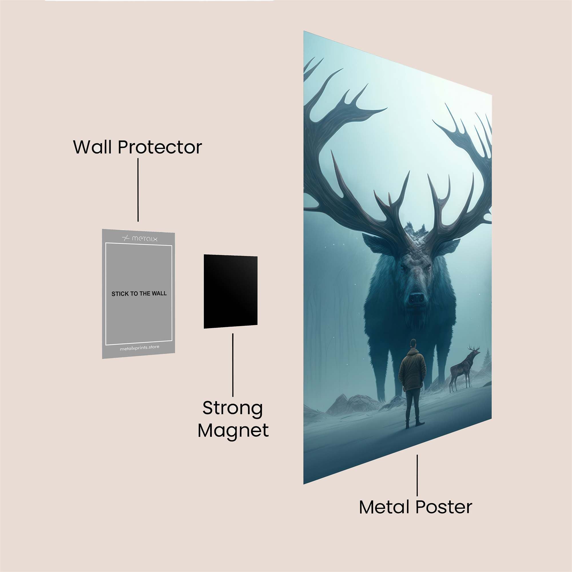 Stag Majestic Safe Wall Magnetic / M