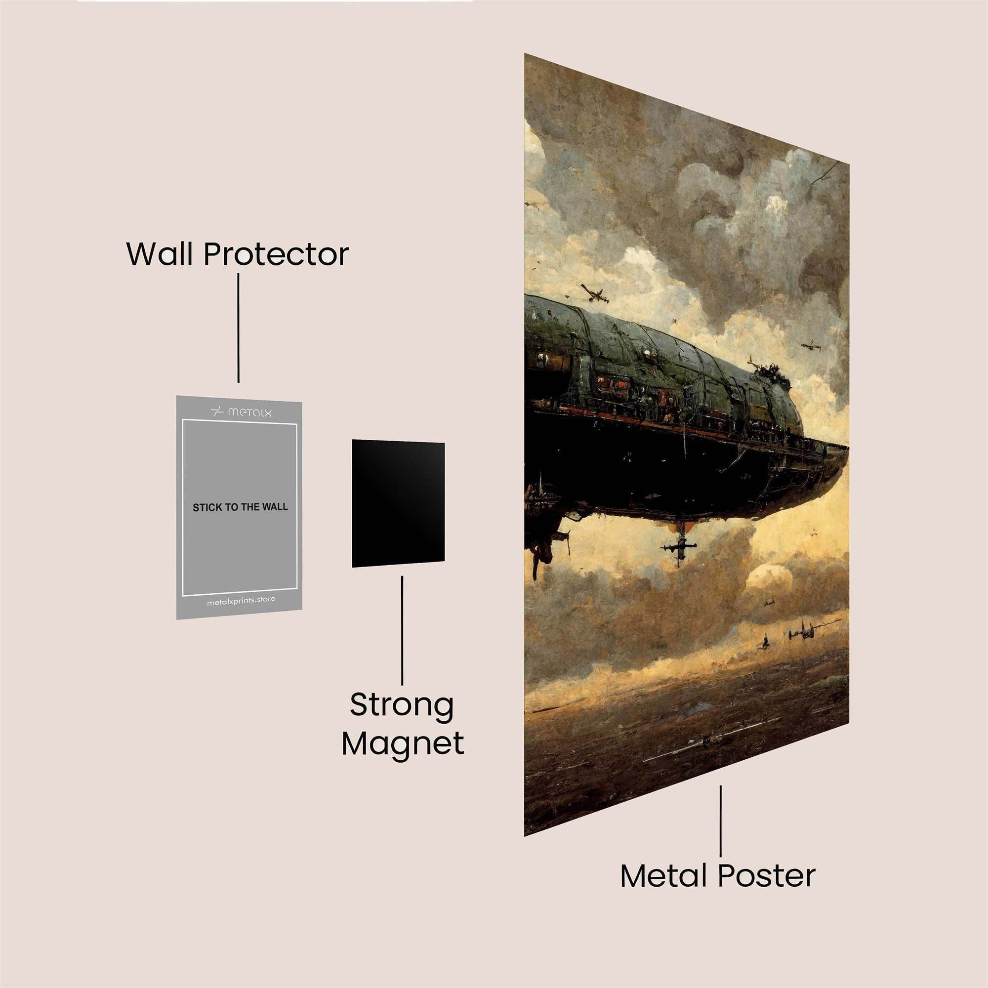 Airship Enigmatic Safe Wall Magnetic / M